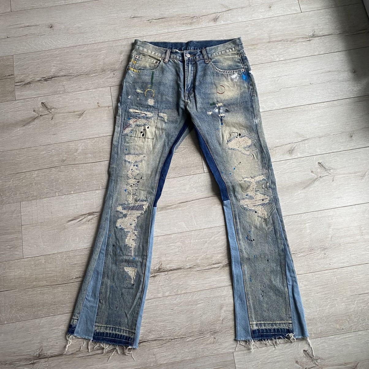 Japanese Brand Reworked Flared Gallery Dept. Custom Jeans Japanese Style Size US 34 / EU 50 - 1 Thumbnail