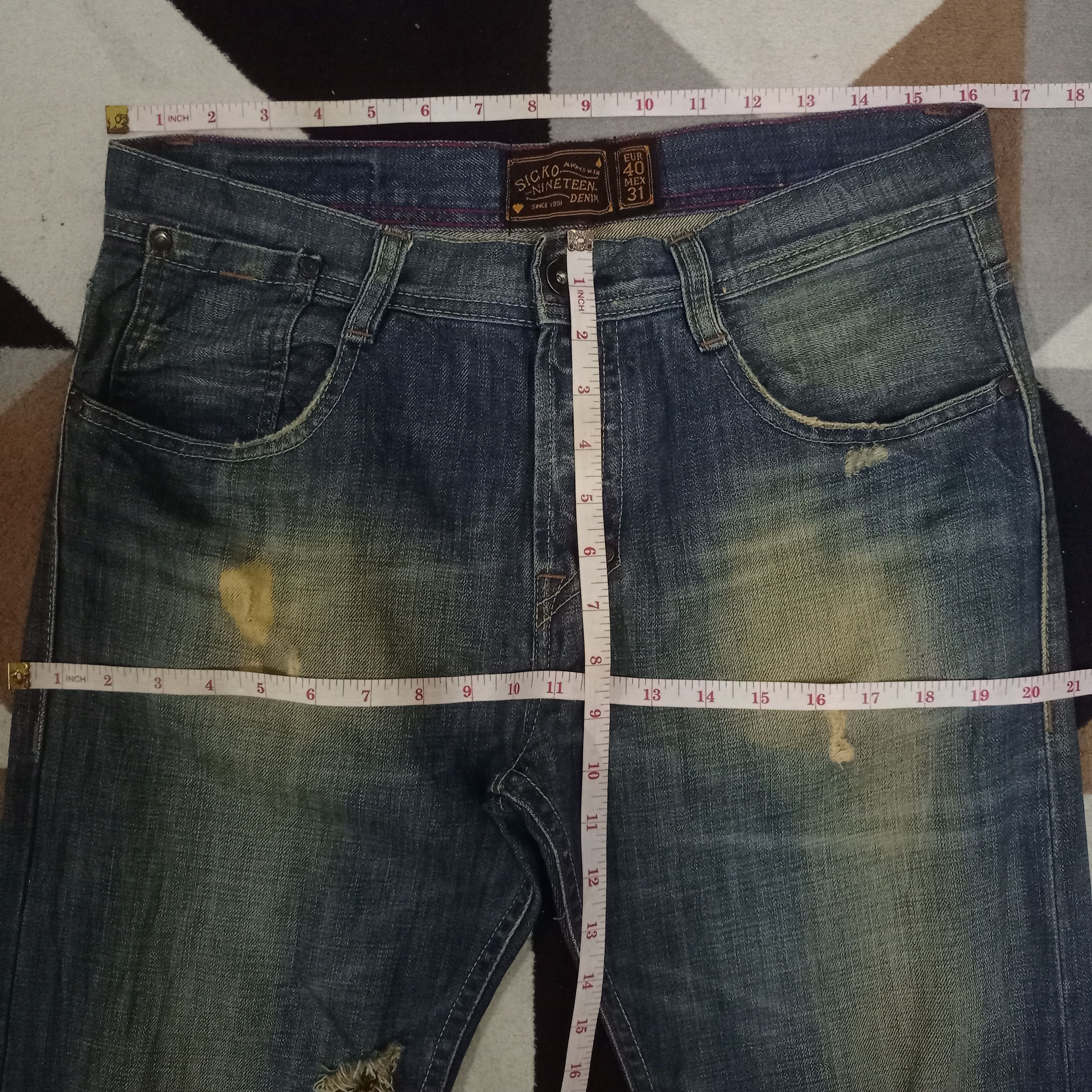 Japanese Brand Vintage Japanese Brand Distressed Loose Jeans Size US 32 / EU 48 - 9 Thumbnail