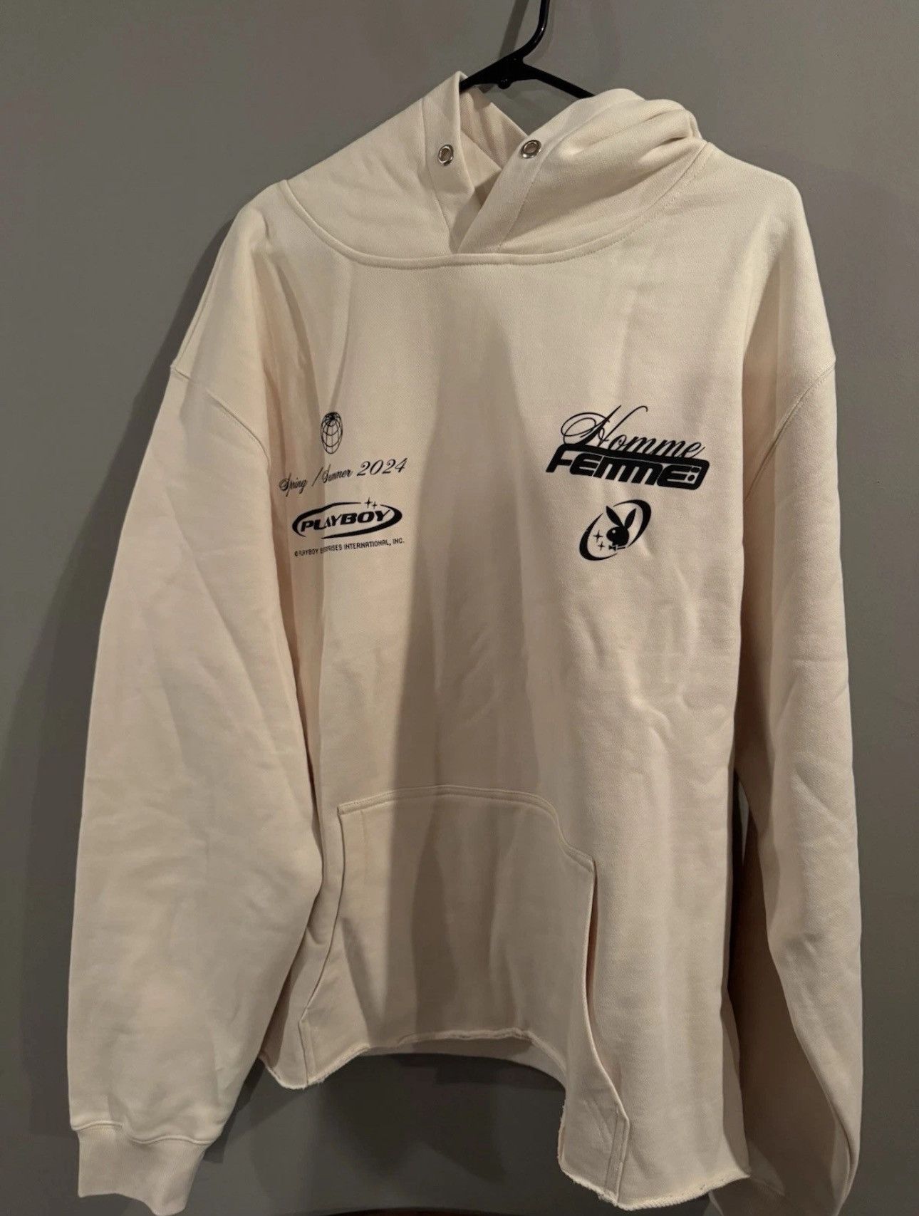 Homme + Femme La Homme Femme x Playboy Hoodie Men’s Size Xl Cream Size US XL / EU 56 / 4 - 2 Thumbnail