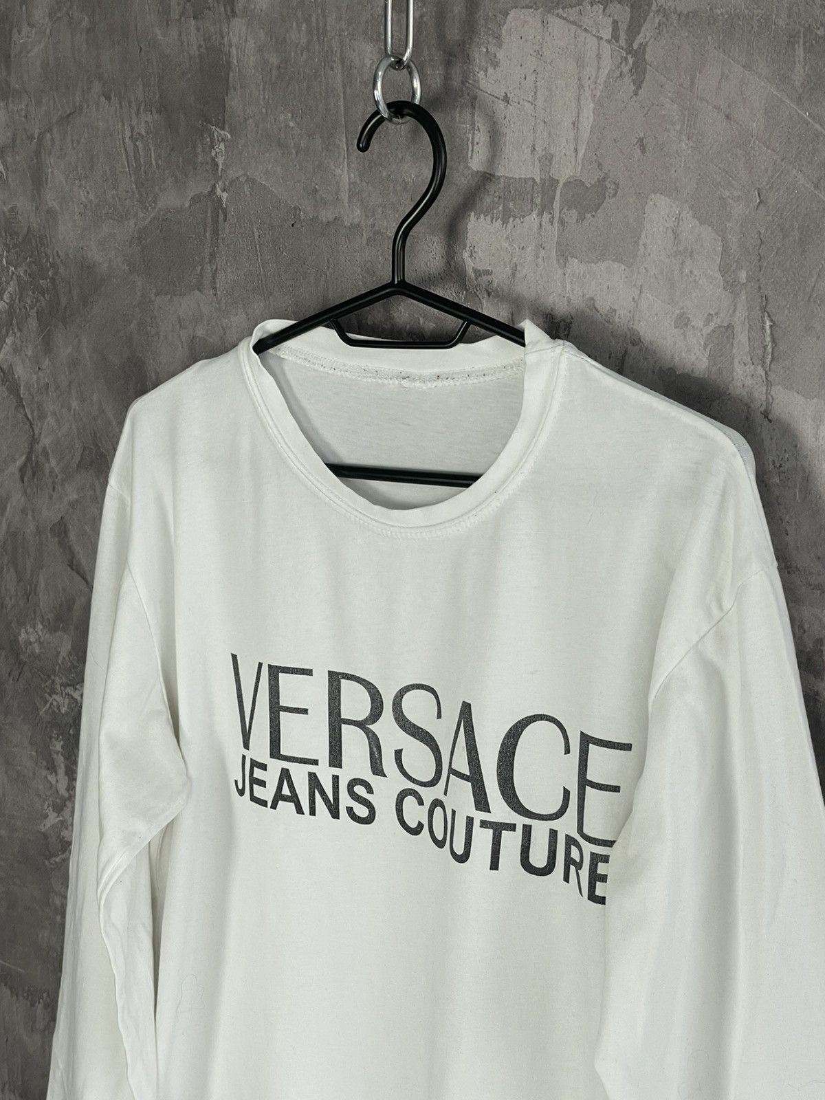Versace × Vintage Vintage Versace Jeans Couture Glamour Big Logo Long Sleeve Size US M / EU 48-50 / 2 - 7 Thumbnail