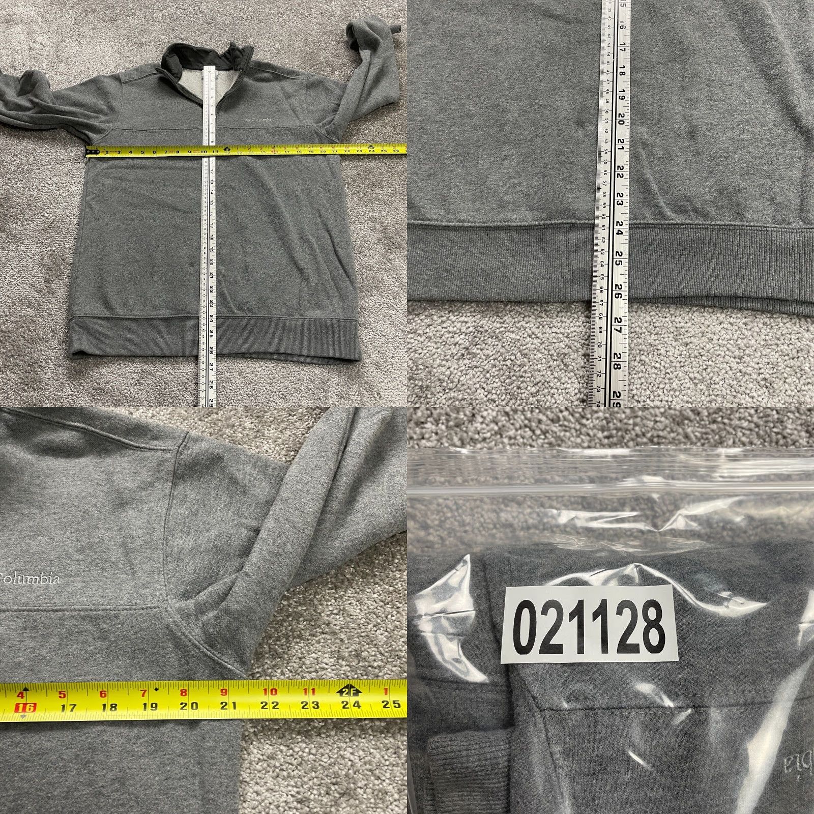 Vintage Columbia Sweatshirt Men Medium Gray High Neck Zip Fleece Pullover Jacket Outdoor Shirt Size US M / EU 48-50 / 2 - 8 Thumbnail