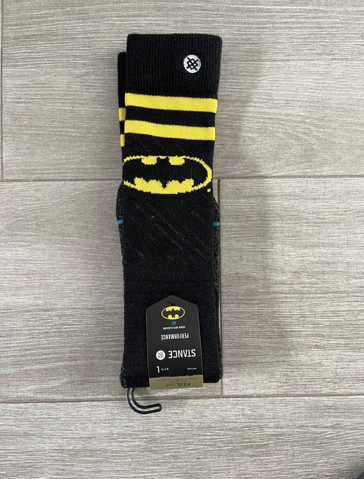 Stance Socks Stance Batman Infiknit Snow Wool OTC Black Socks Sz L Large Size ONE SIZE - 2 Thumbnail