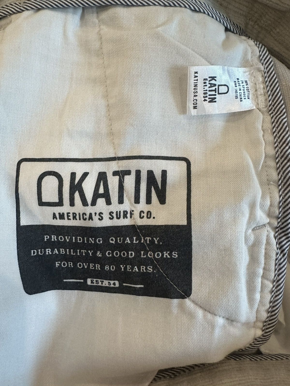 Katin Katin Corduroy Slim Fit Khaki Pants 34x31 Size US 34 / EU 50 - 9 Thumbnail