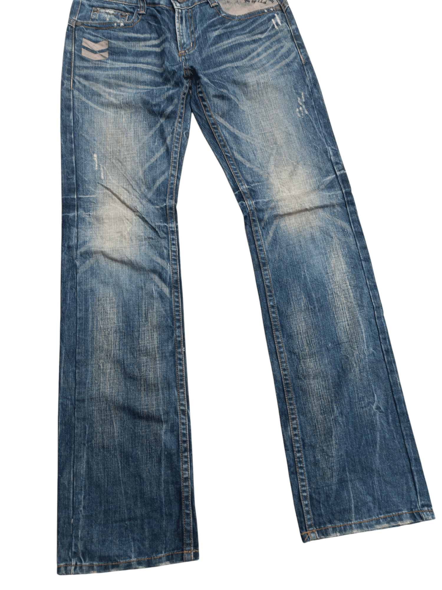 Chip & Pepper × Japanese Brand 🔥FYEE🔥Vintage Red Pepper Distressed Whiskers Denim Size US 32 / EU 48 - 19 Thumbnail