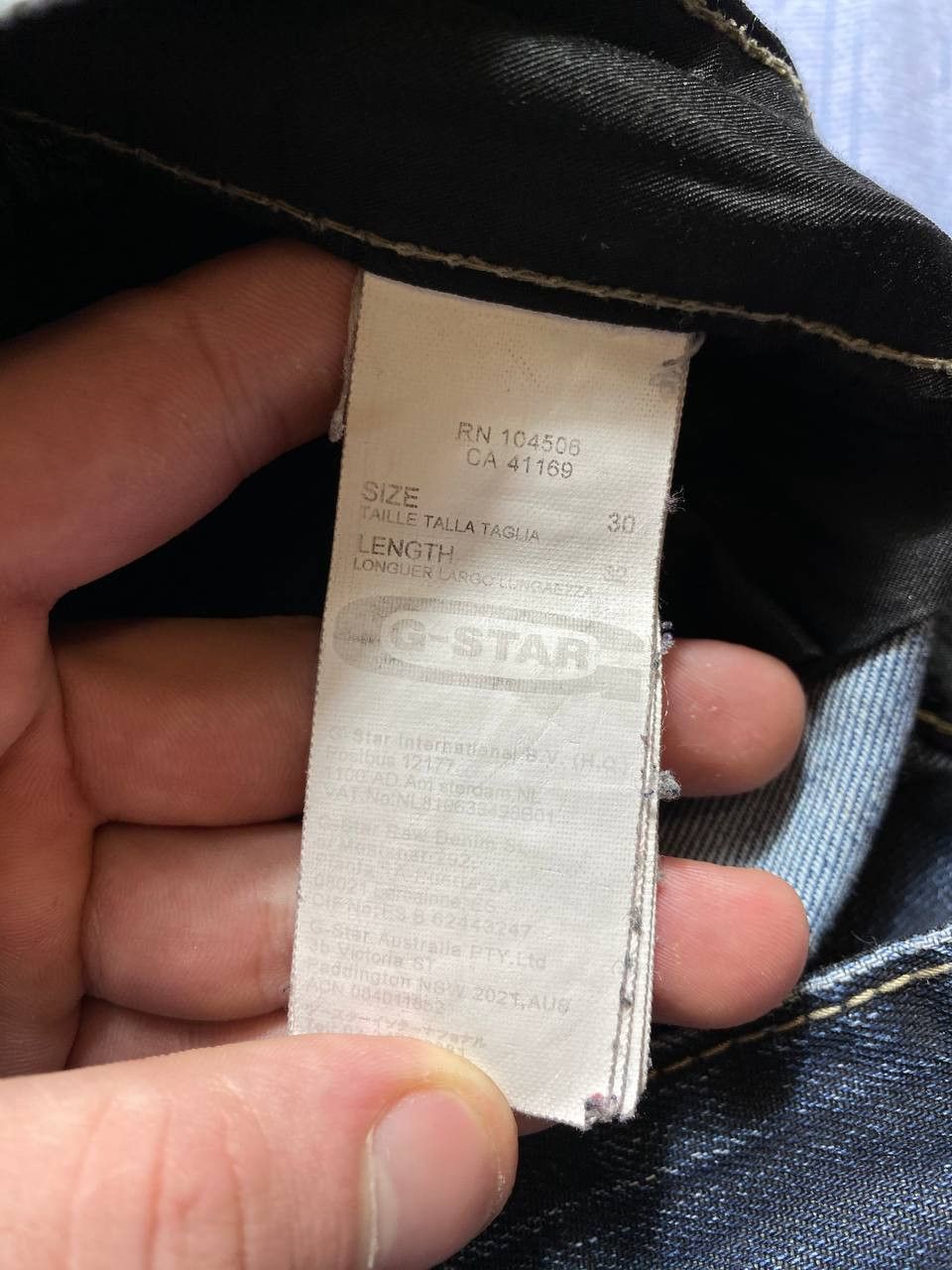 G-Star × Vintage Vintage Gstar jeans Size US 30 / EU 46 - 16 Thumbnail