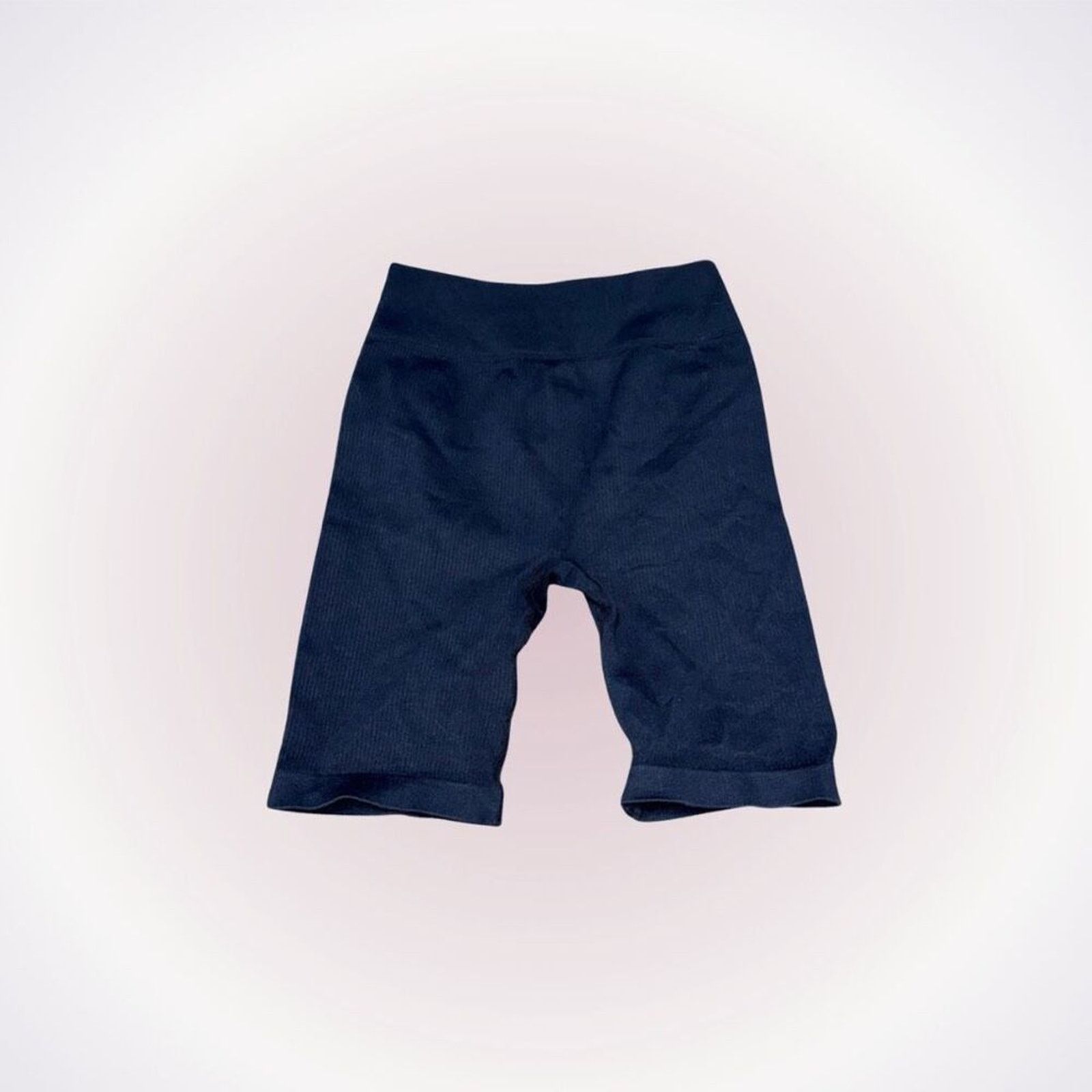 Other Amazon Black Ribbed Long Bike Shorts | Sz S Size 27" / US 4 / IT 40 - 1 Thumbnail