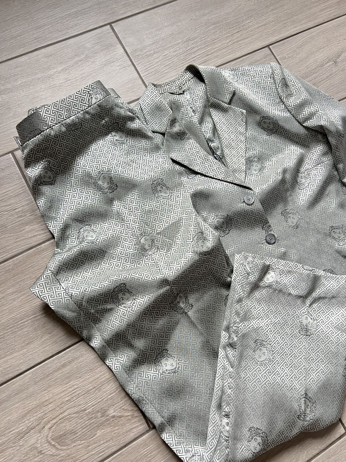 Versace VINTAGE Archive Versace Suits Medusa Pants Blazer Monogram Size L / US 10 / IT 46 - 4 Thumbnail