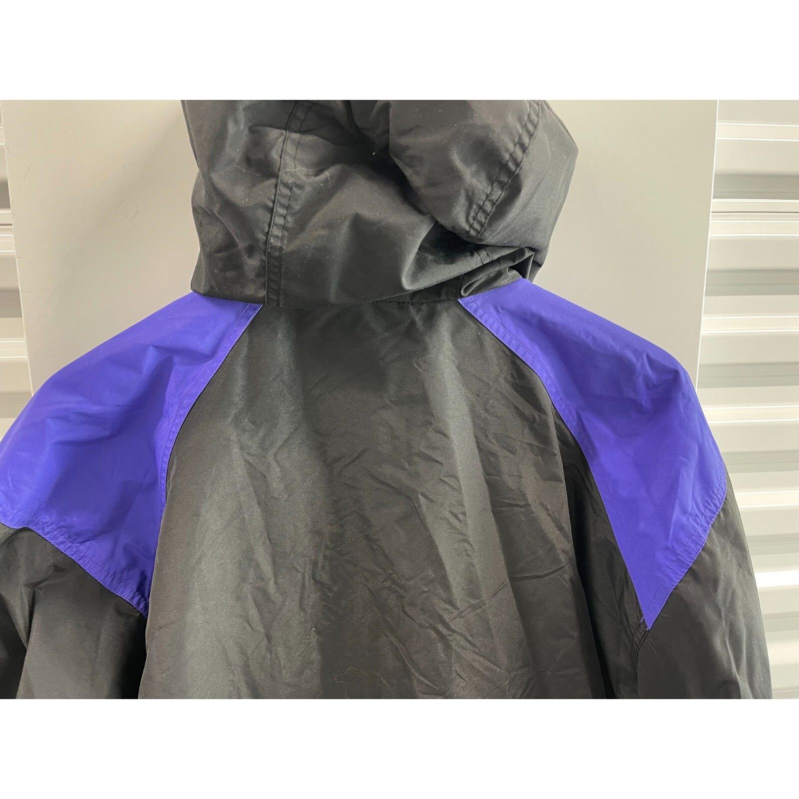 Columbia VTG 90S COLUMBIA SPORTSWEAR BLACK PURPLE BLUE LONG JACKET SZ Size US L / EU 52-54 / 3 - 5 Thumbnail