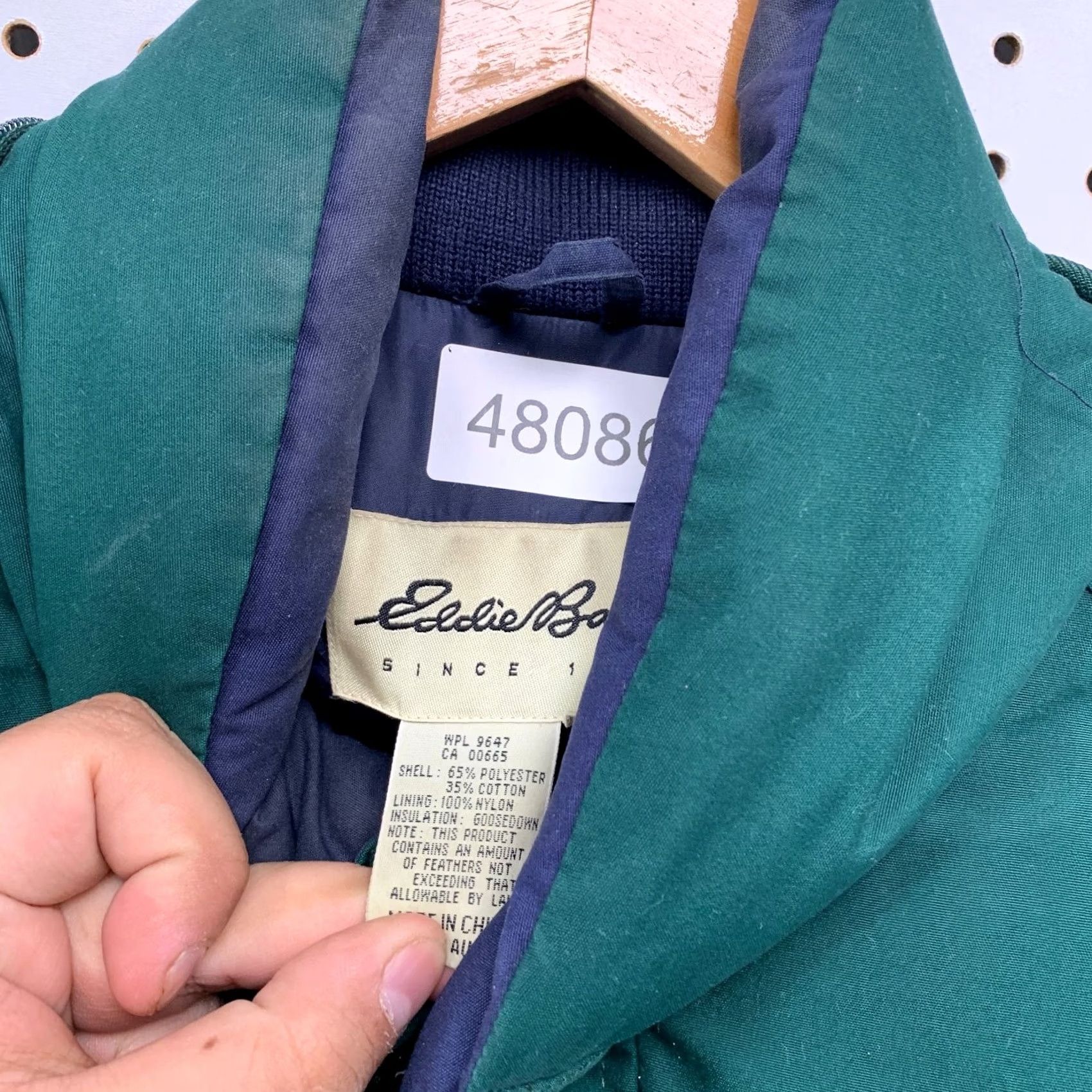 Eddie Bauer VINTAGE Eddie Bauer Parka Down Jacket Mens Large Green Ridgeline Hooded Puffer Size US L / EU 52-54 / 3 - 6 Thumbnail