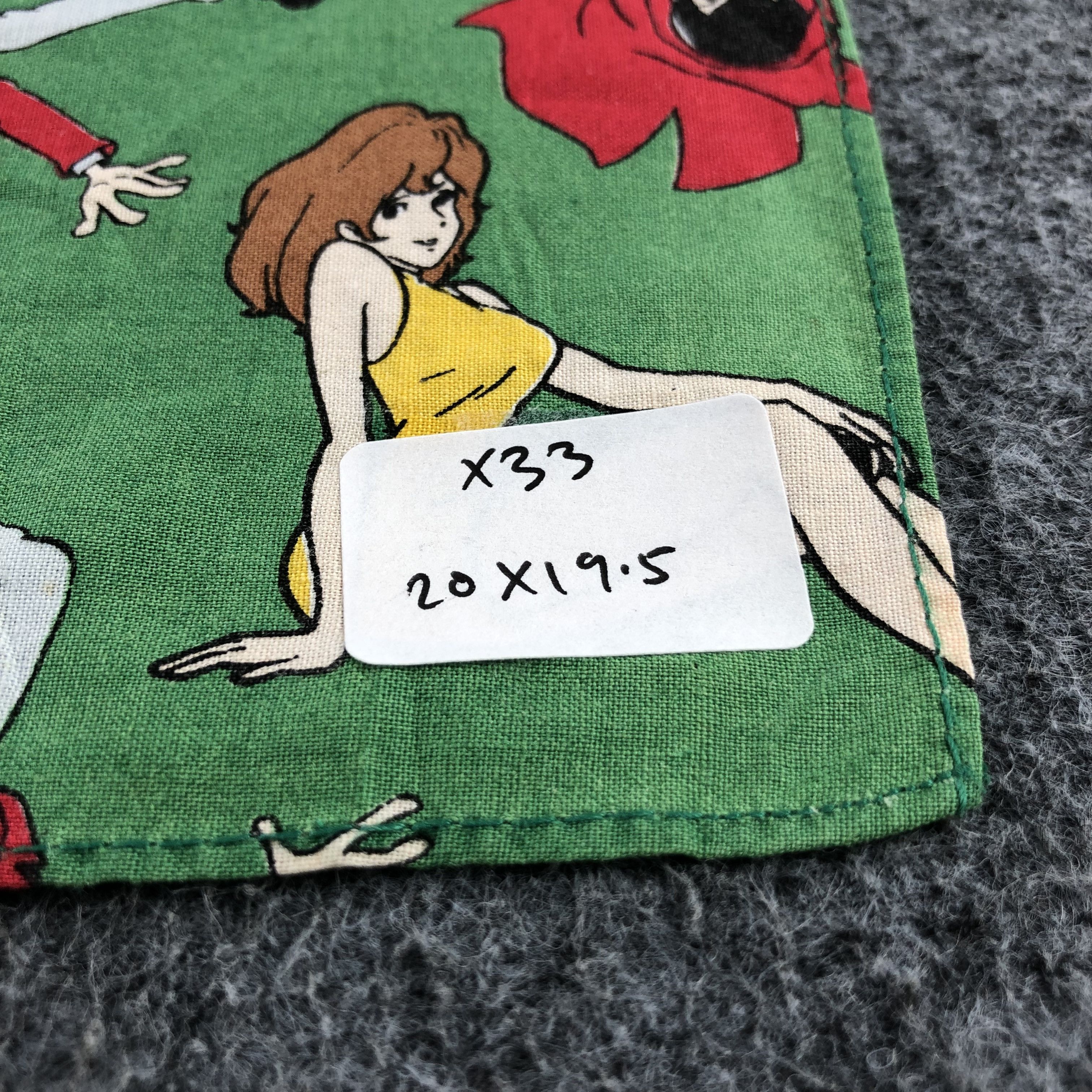 Anime Arsane Lupin X Esso Handkerchief Neckerchief Bandana X33 Size ONE SIZE - 6 Thumbnail
