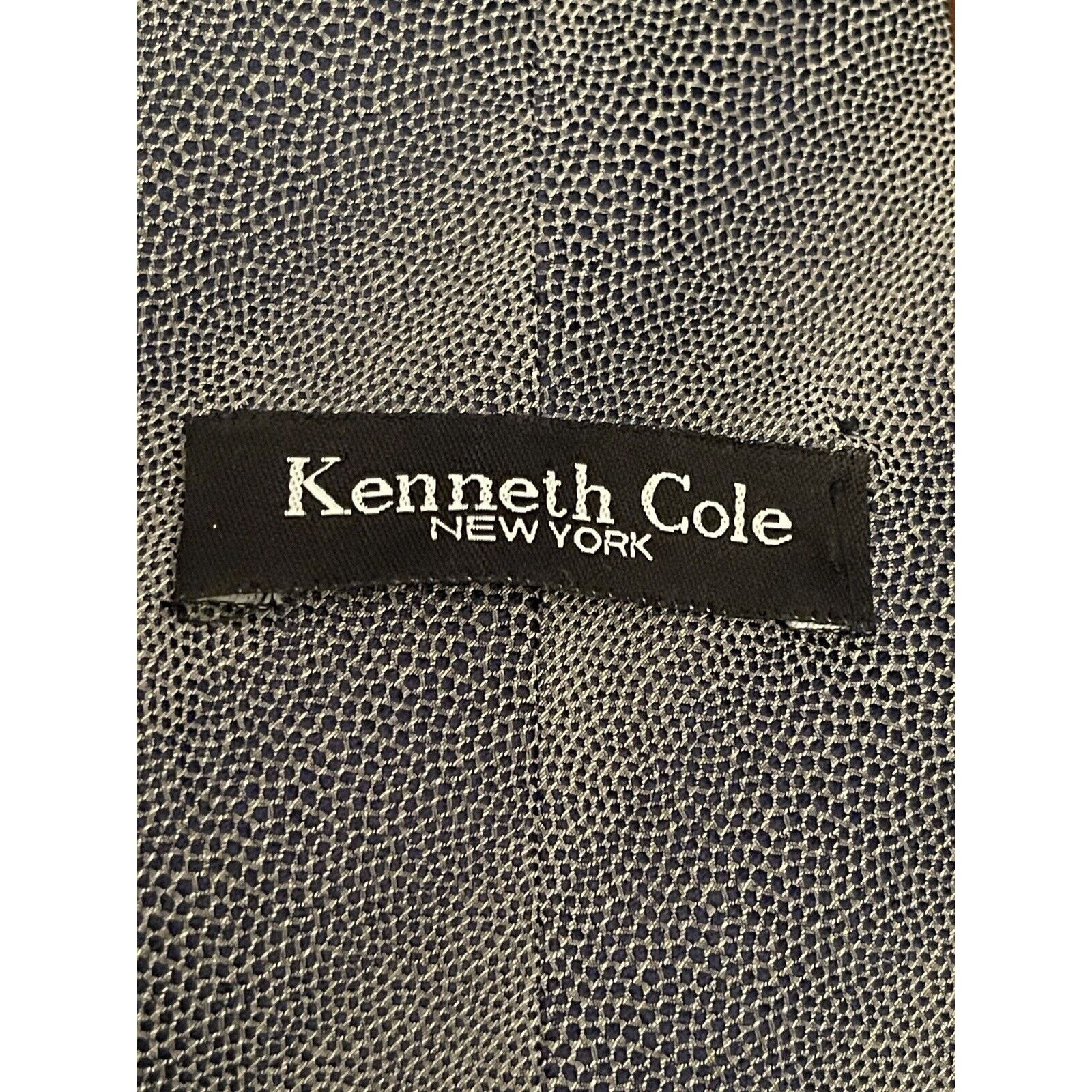 Kenneth Cole Kenneth Cole New York Blue Gray 100% Silk Made In Usa Size ONE SIZE - 8 Thumbnail