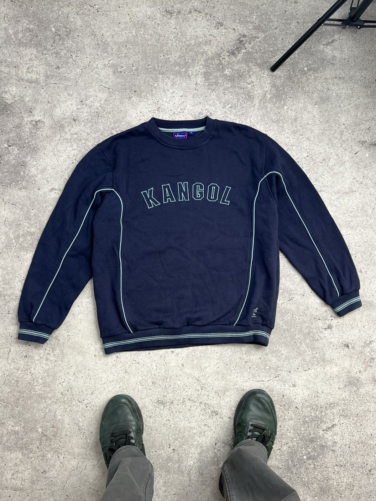 Kangol × Vintage 90s KANGOL VINTAGE BIG LOGO STREETWEAR SWEATSHIRT Size US S / EU 44-46 / 1 - 1 Thumbnail