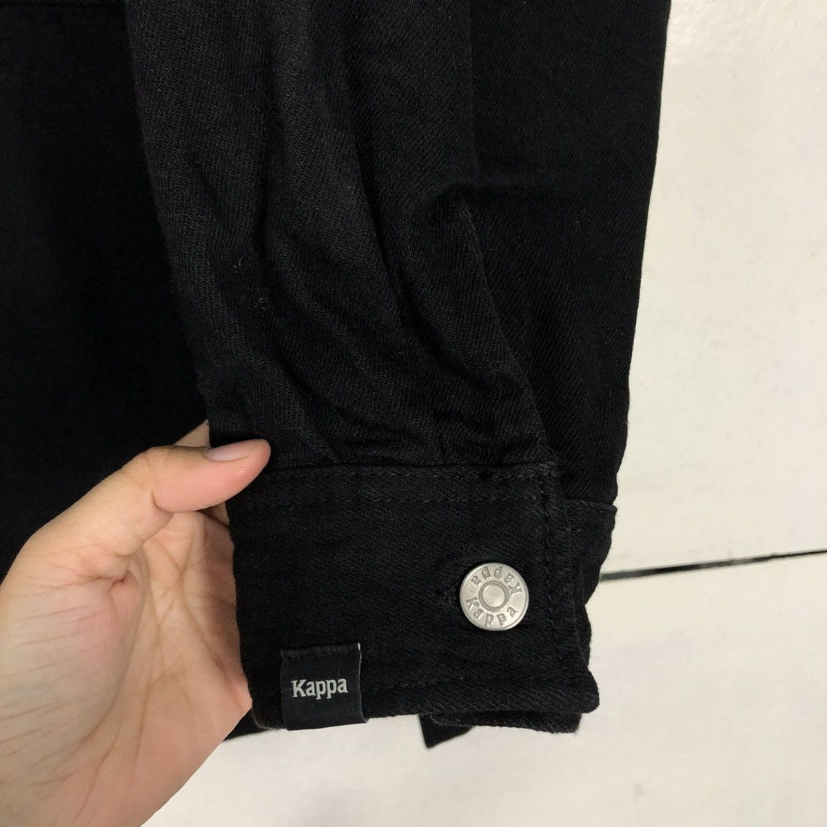 Japanese Brand 🔥RICH BLACK WOOL JACKET SNAP BUTTON KAPPA Size US XS / EU 42 / 0 - 18 Thumbnail