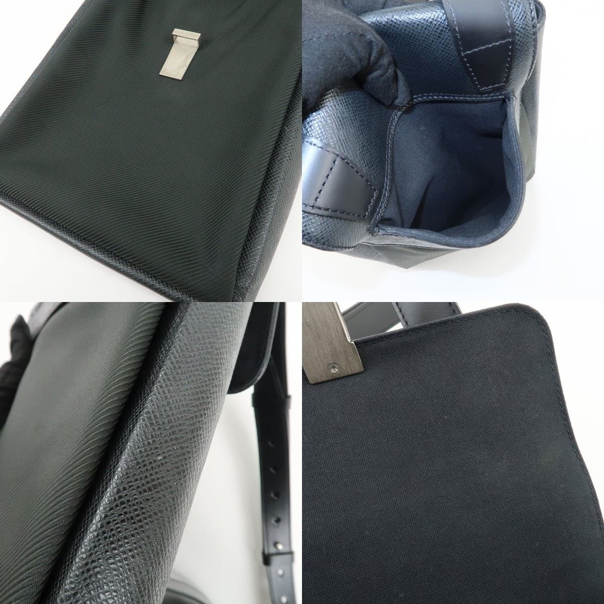 Louis Vuitton Louis Vuitton Taiga Saratov PM Shoulder Bag Black Size ONE SIZE - 6 Thumbnail