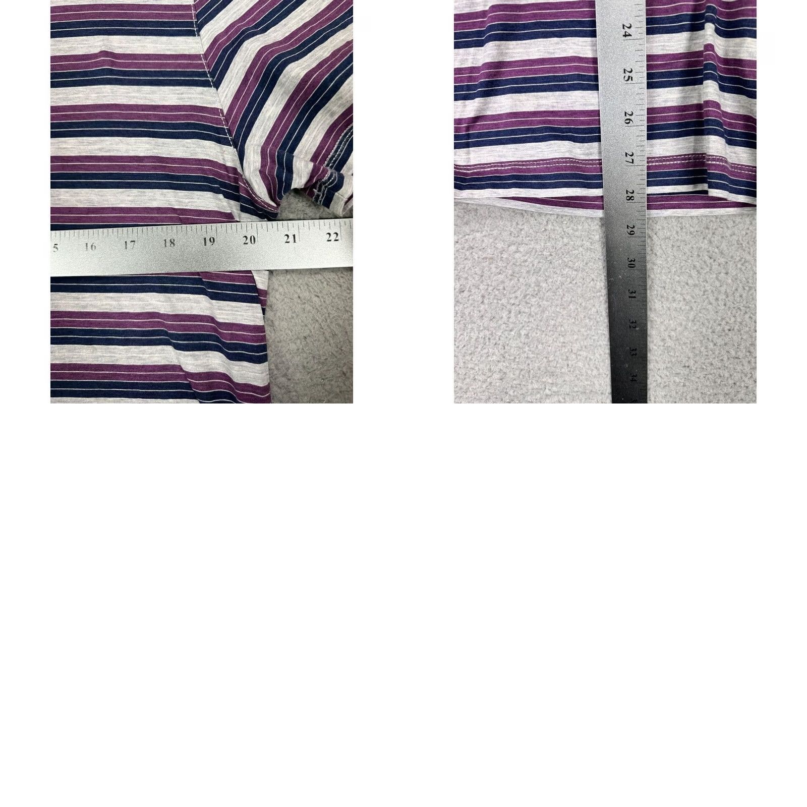 Hugo Boss HUGO BOSS Shirt Polo Slim Fit Adult XL Striped Purple Blue Rugby Men Size US XL / EU 56 / 4 - 8 Thumbnail
