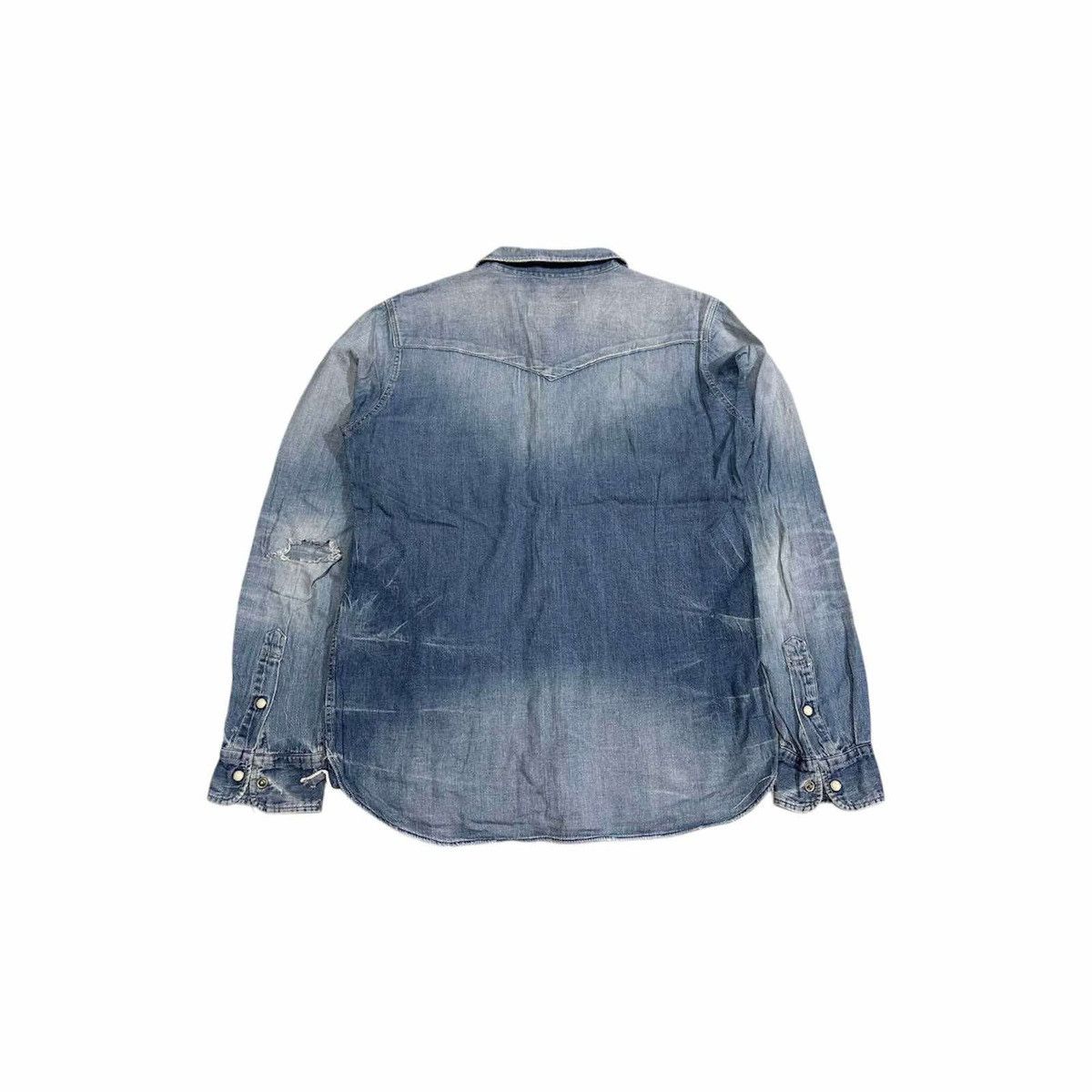 🔥Archived Vanquish x Fragment Design Denim Western Shirt