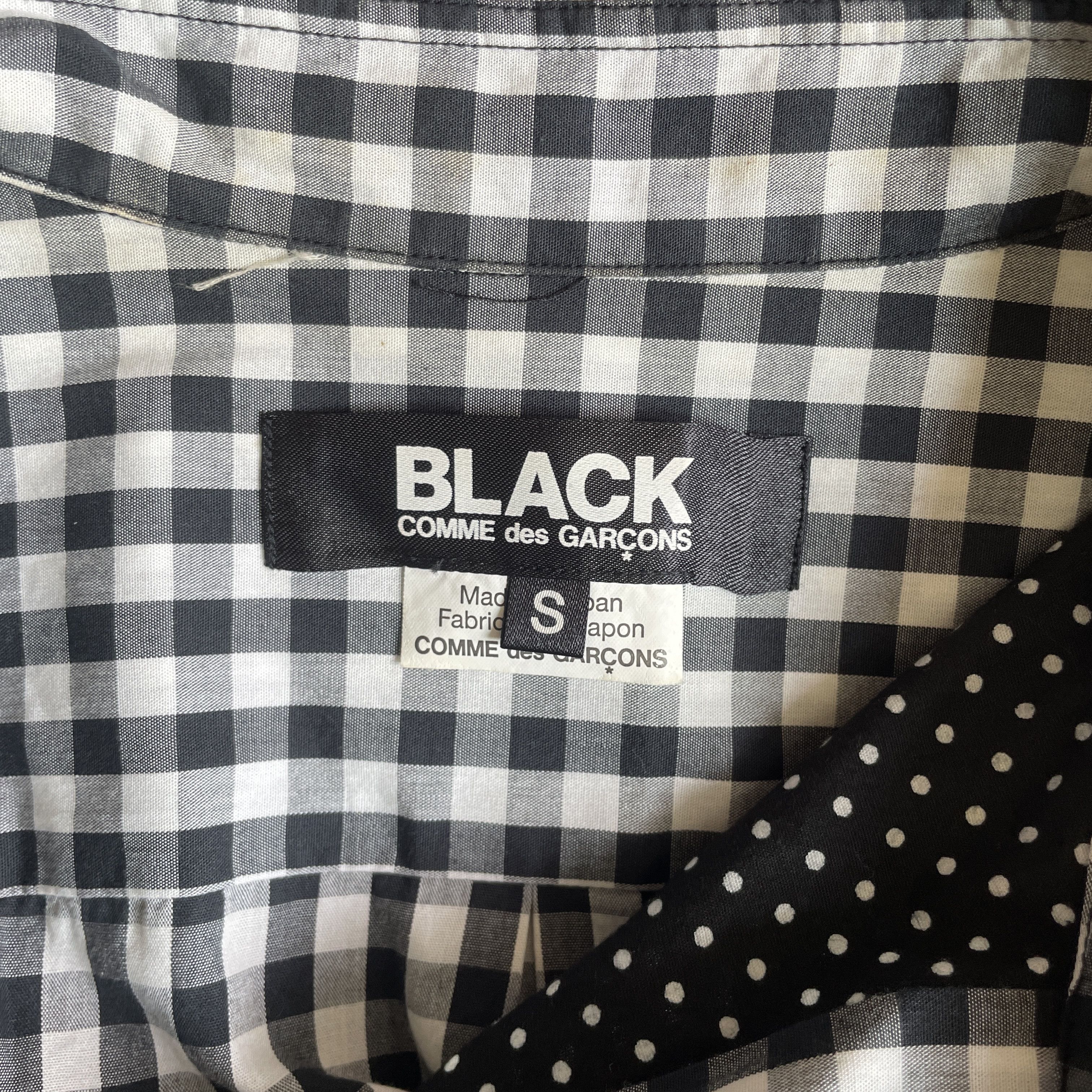 Comme des Garcons Comme des Garçons Checkered Panel Shirt Black/White 2013 Size US S / EU 44-46 / 1 - 6 Thumbnail
