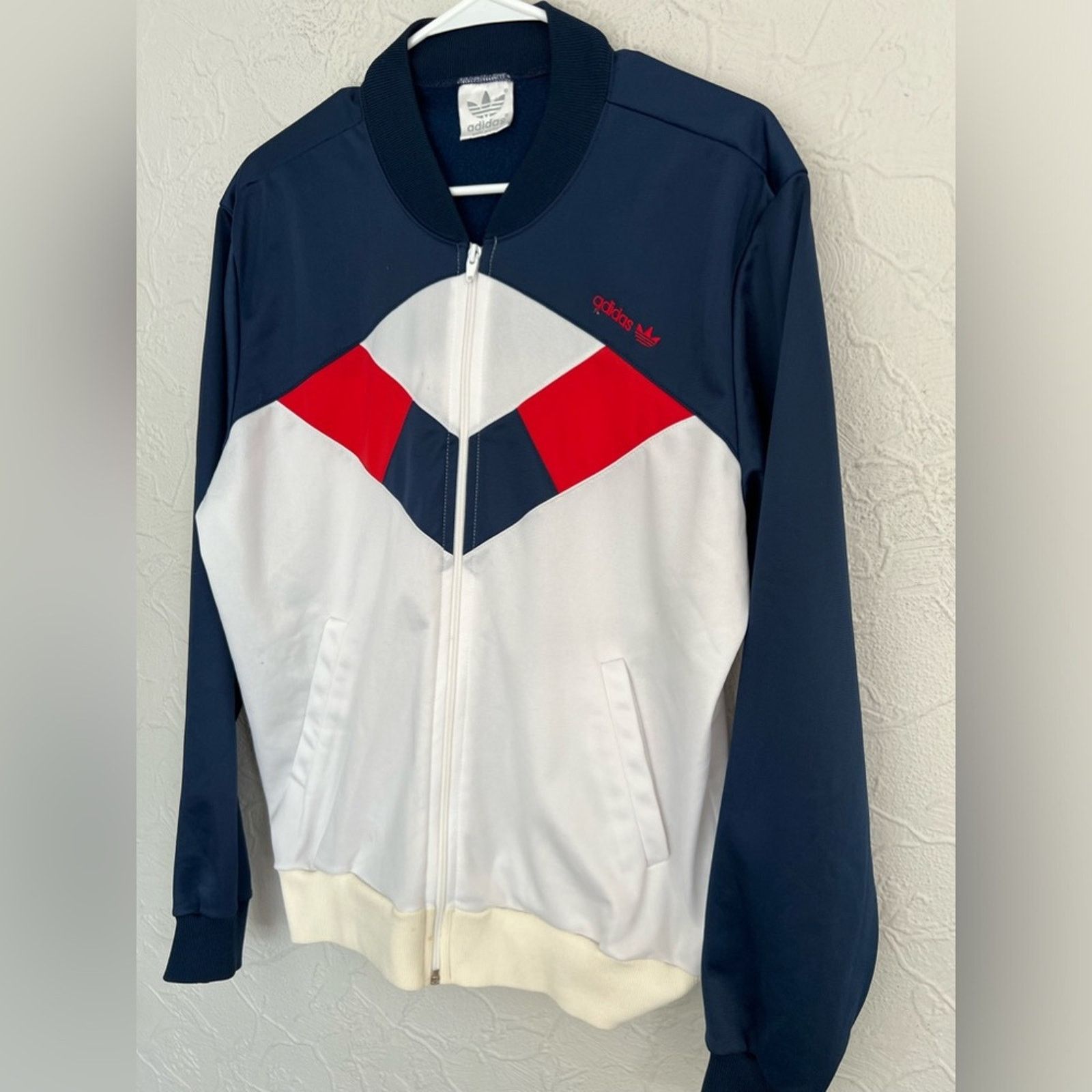 Adidas Vintage 1960’s 70’s Adidas Jacket Tracksuit Zip Made In USA Size US M / EU 48-50 / 2 - 5 Thumbnail