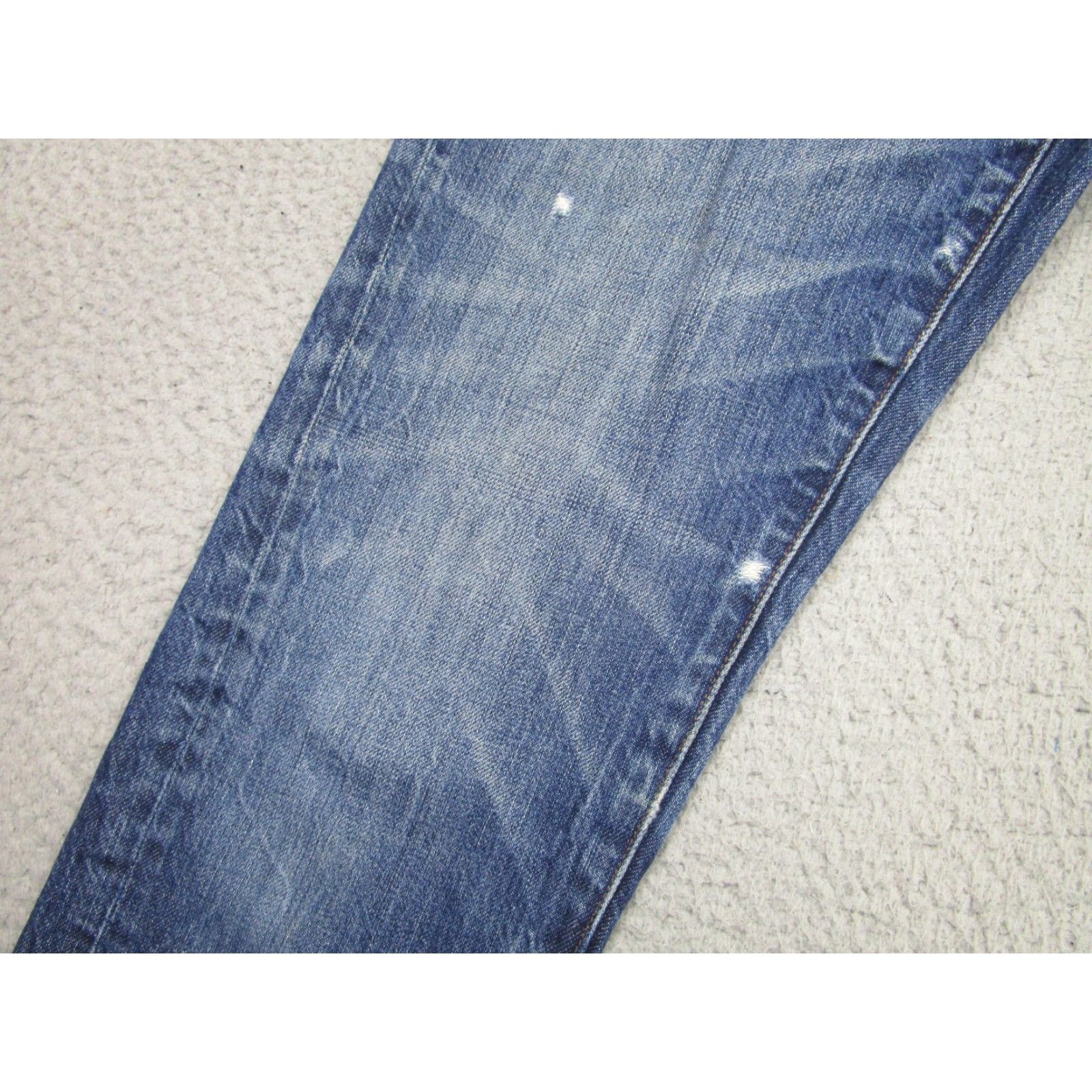 Madewell Madewell Jeans Womens 25 Blue Medium Wash Distressed Crop Straight Leg Raw Hem Size 42" / US 20 - 4 Thumbnail