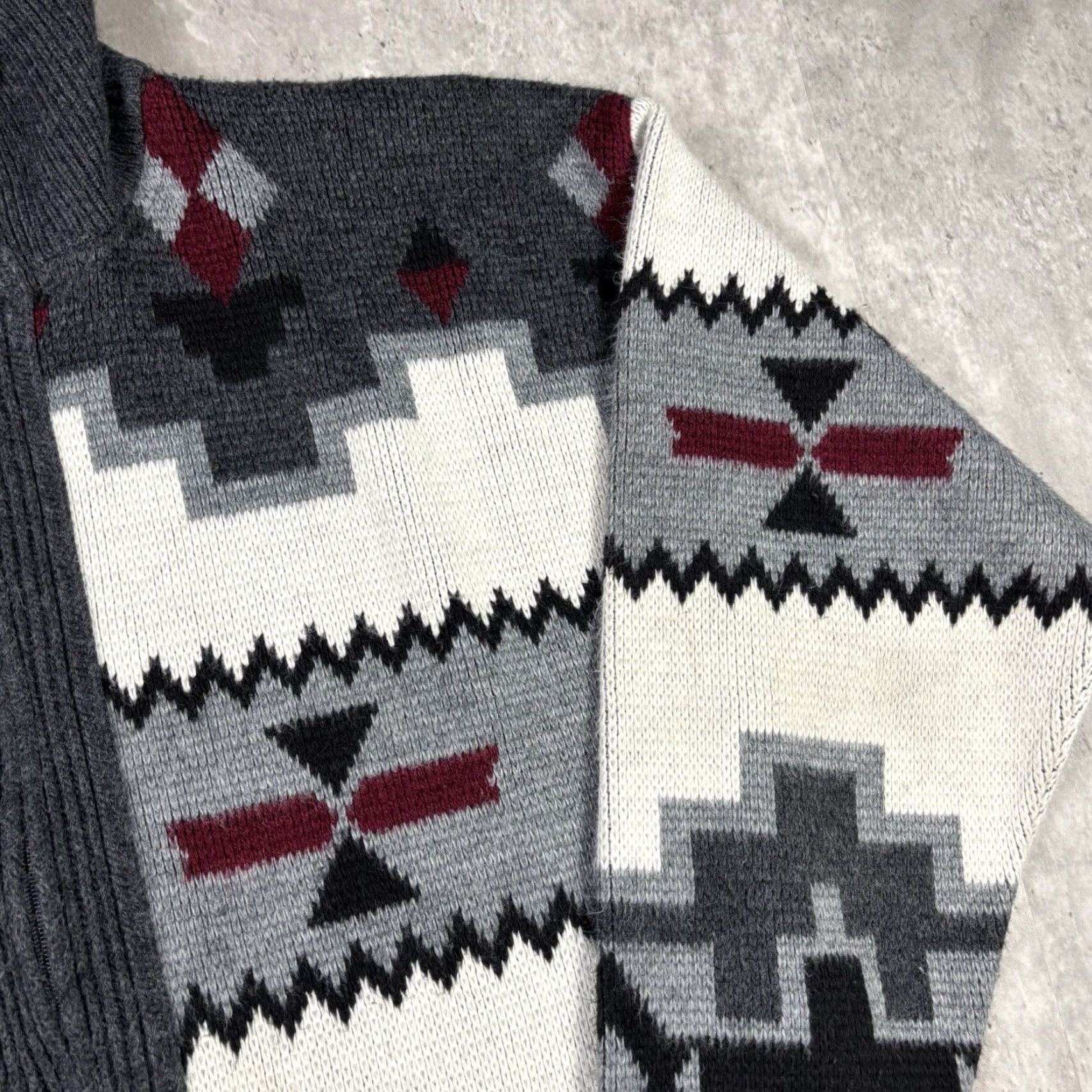 Vintage VINTAGE Towncraft Full Zip Knitted Sweater Adult Large Acrylic Cottagecore Size US L / EU 52-54 / 3 - 6 Thumbnail