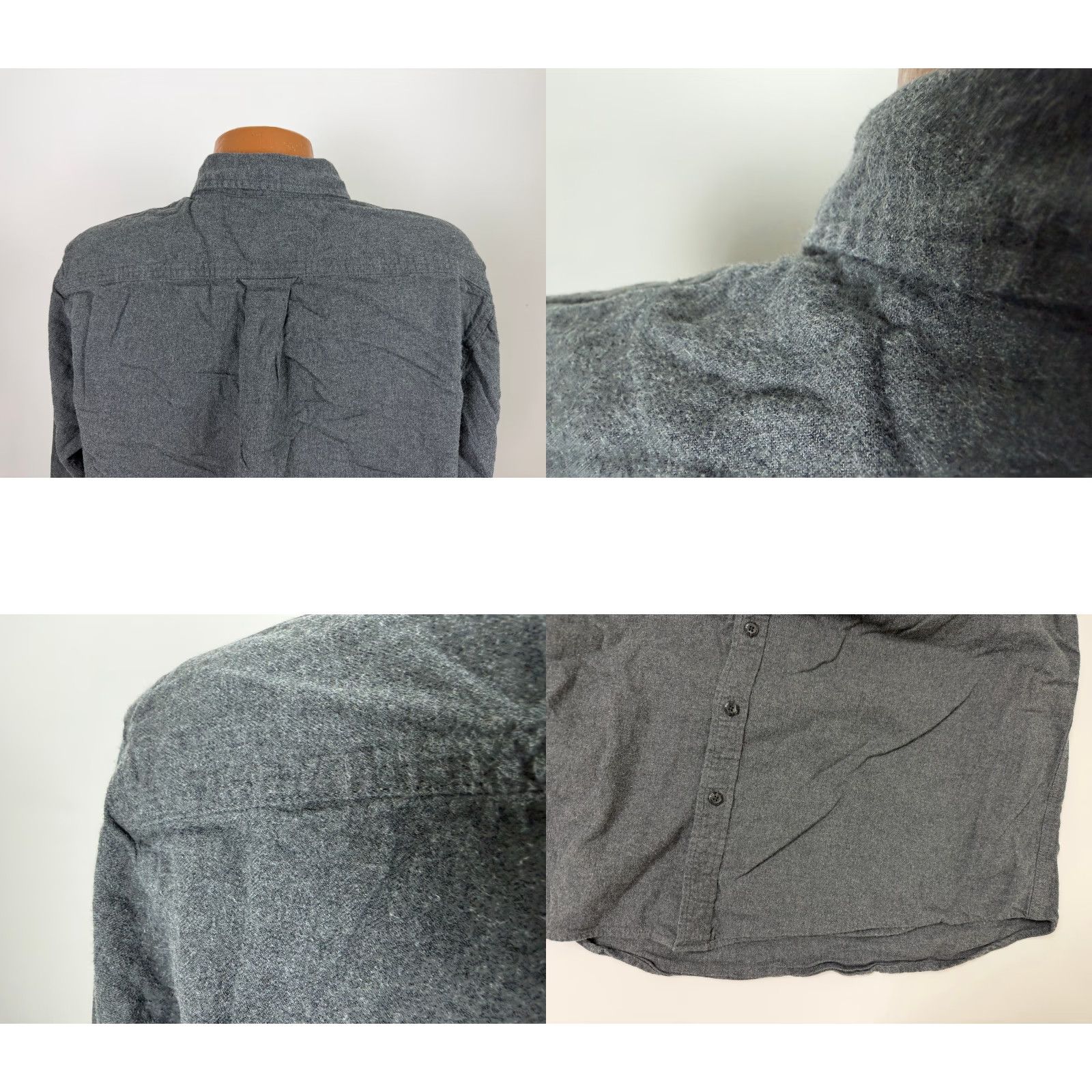 Eddie Bauer Eddie Bauer Shirt Men XXL Gray Flannel Cotton Button-Up Long Sleeve Midweight Outdoor Size US XXL / EU 58 / 5 - 8 Thumbnail