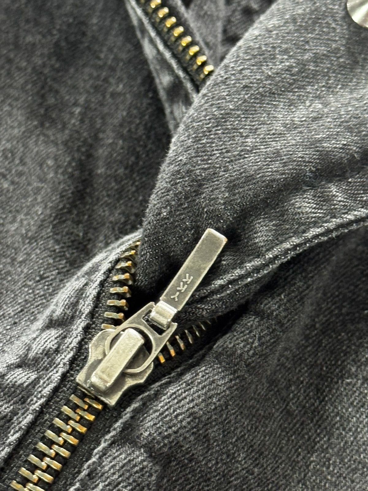 Japanese Brand 00s Aesthetic Grunge Punk Faded Assymetric Zip Jacket Size S / US 4 / IT 40 - 8 Thumbnail