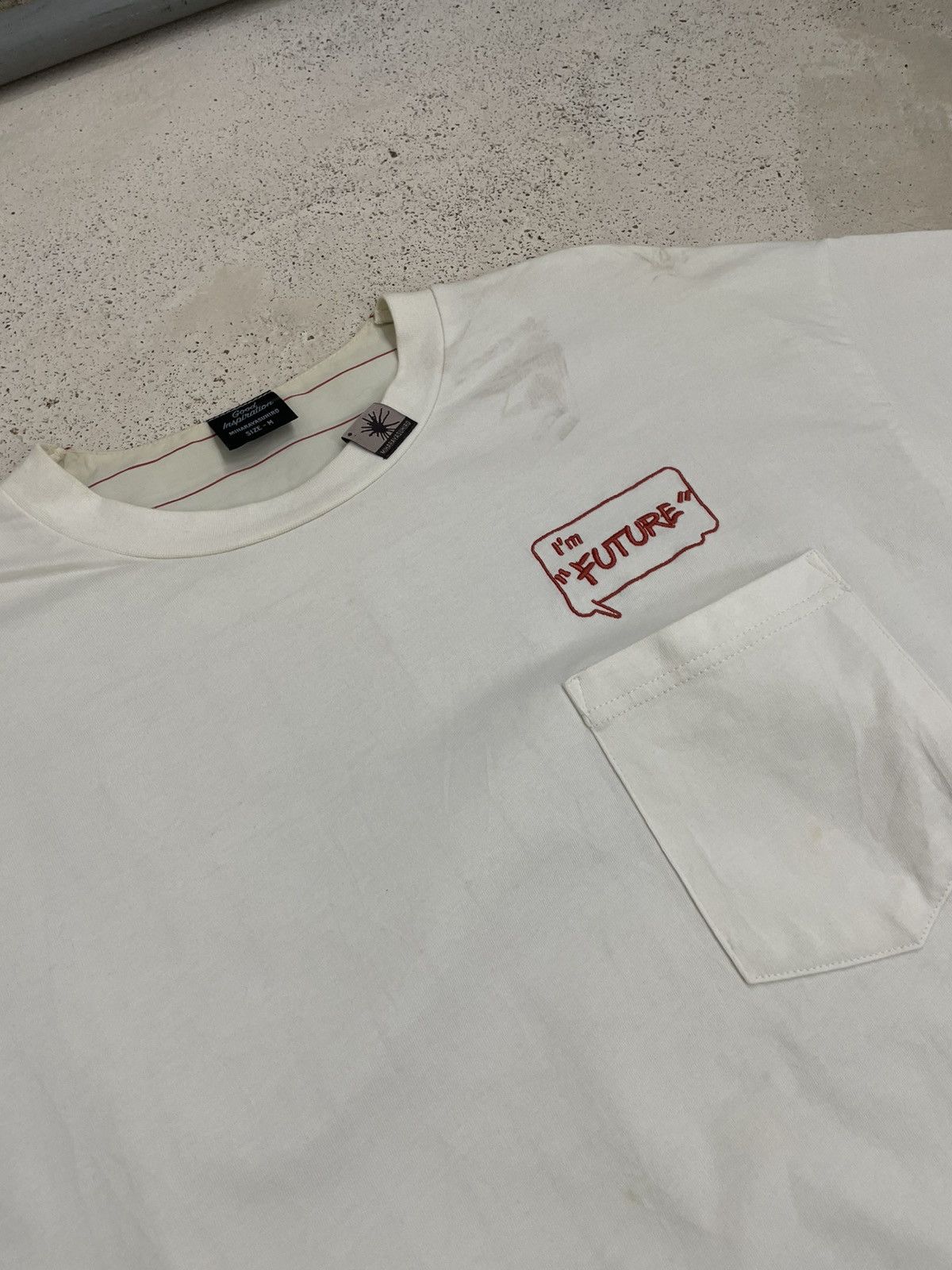 GU × Maison MIHARA YASUHIRO Cream Oversize Baseball Jersey Im Future Good Inspiration Size US M / EU 48-50 / 2 - 6 Thumbnail