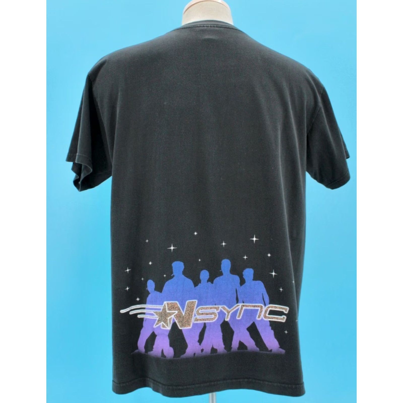 Vintage VTG Winterland Y2K Band T-Shirt Mens L Black Short Sleeve Graphic Tee NSYNC Boy Band Decade 2000s Size US L / EU 52-54 / 3 - 3 Thumbnail