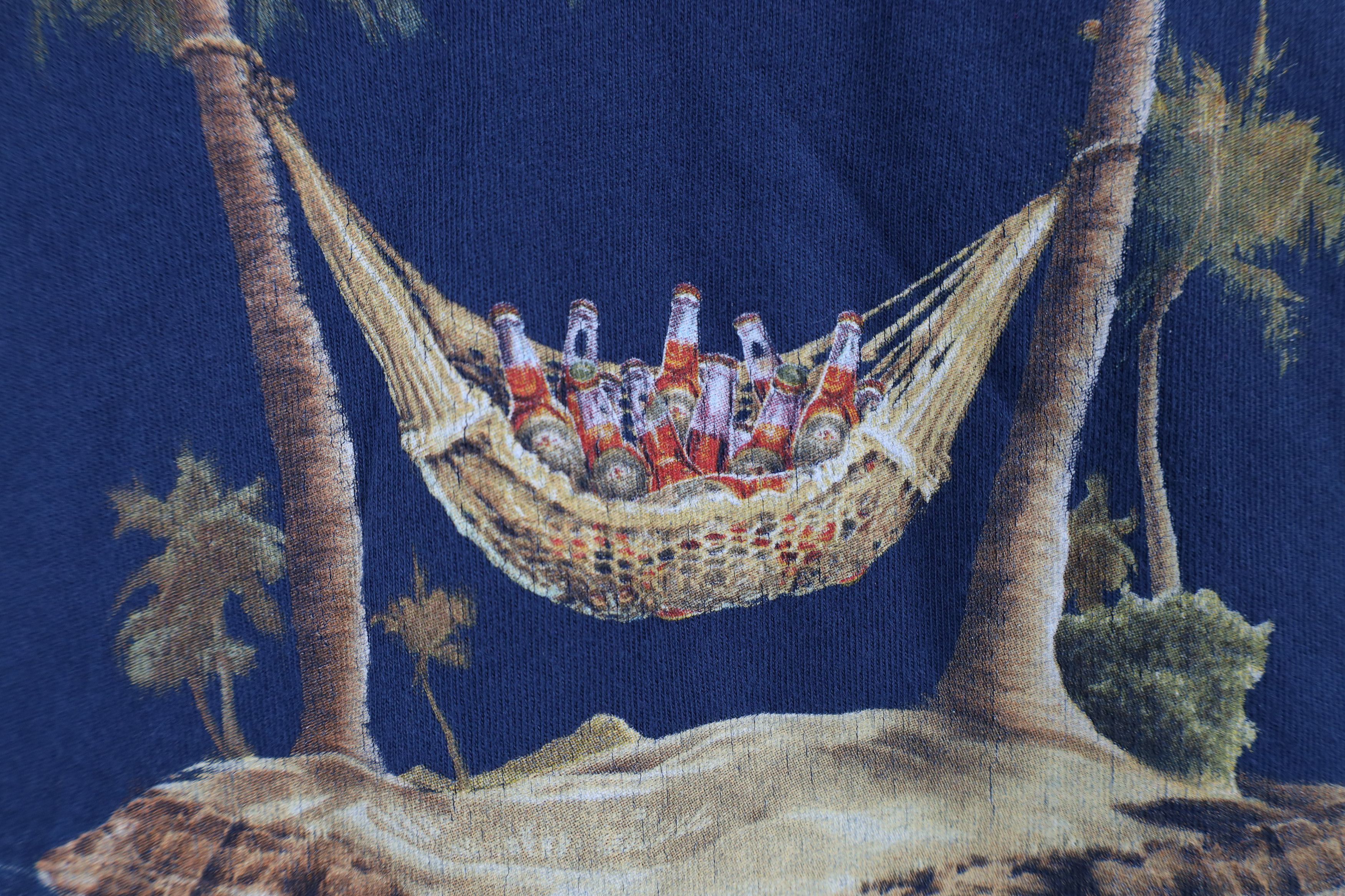 Tommy Bahama × Vintage Vintage Tommy Bahama Relax Out Net Holdings Hammock T-Shirt Size US L / EU 52-54 / 3 - 7 Thumbnail