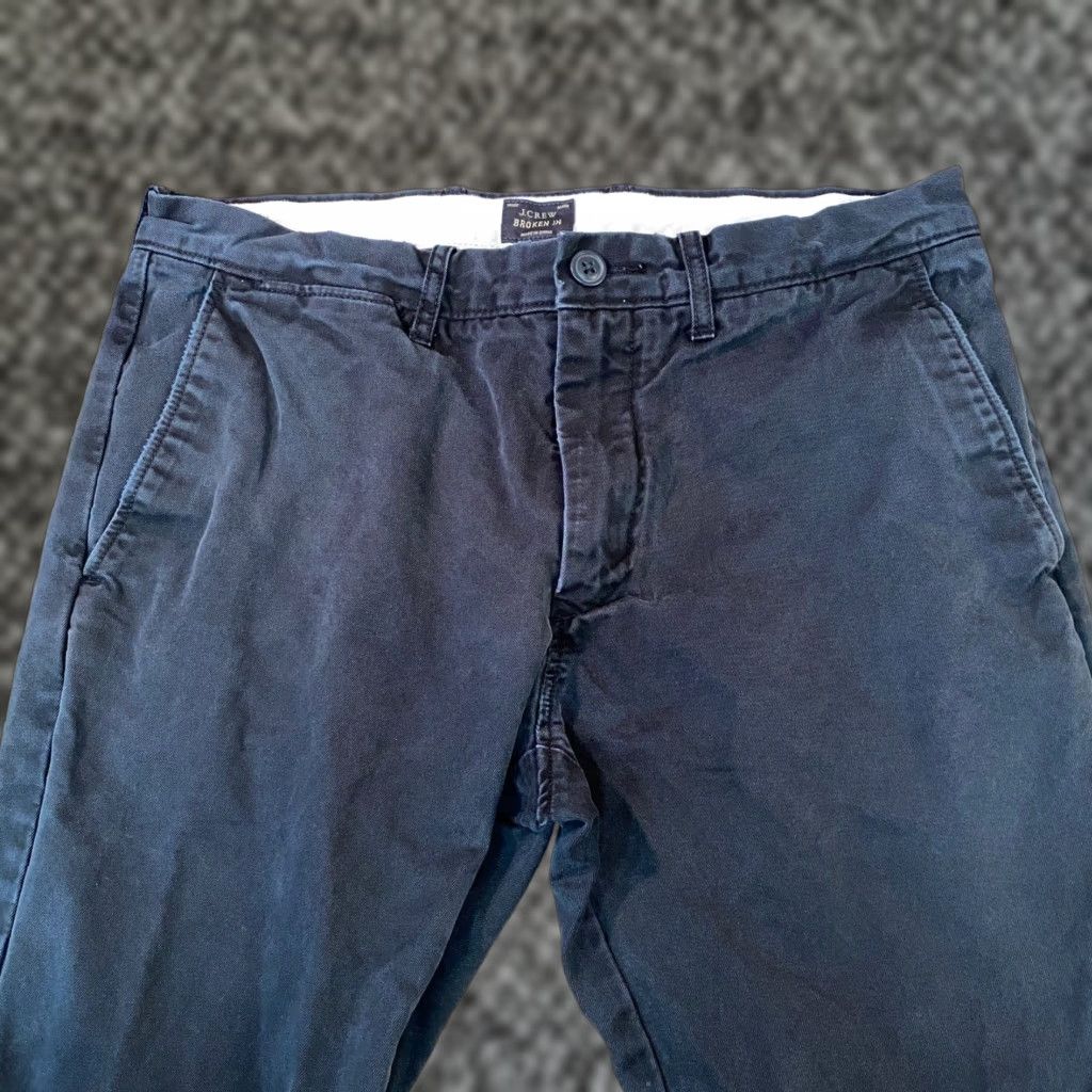 J.Crew J.Crew 484 Slim Fit Chino Pants Mens 31 x 30 Black Cotton Twill Size US 31 - 1 Thumbnail