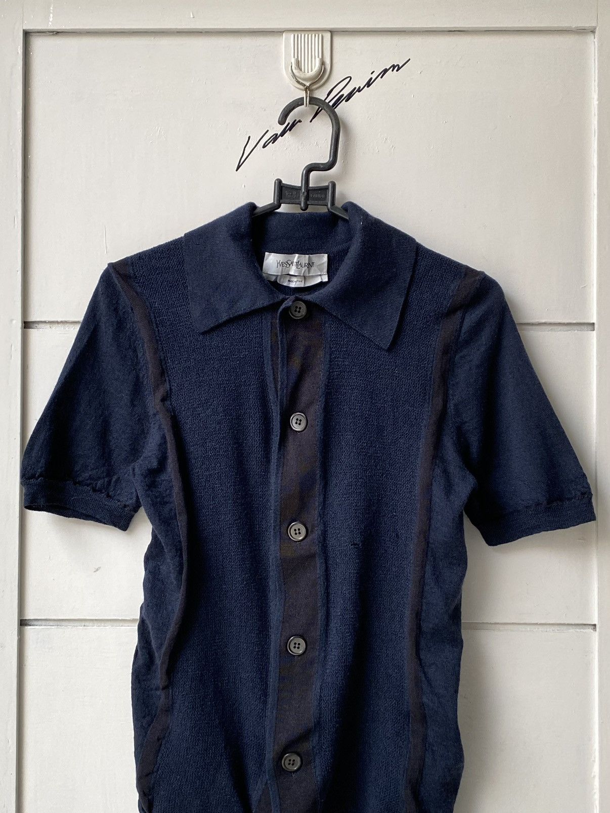 Yves Saint Laurent YSL Yves Saint Laurent Knit Polo Shirt Size M / US 6-8 / IT 42-44 - 2 Thumbnail