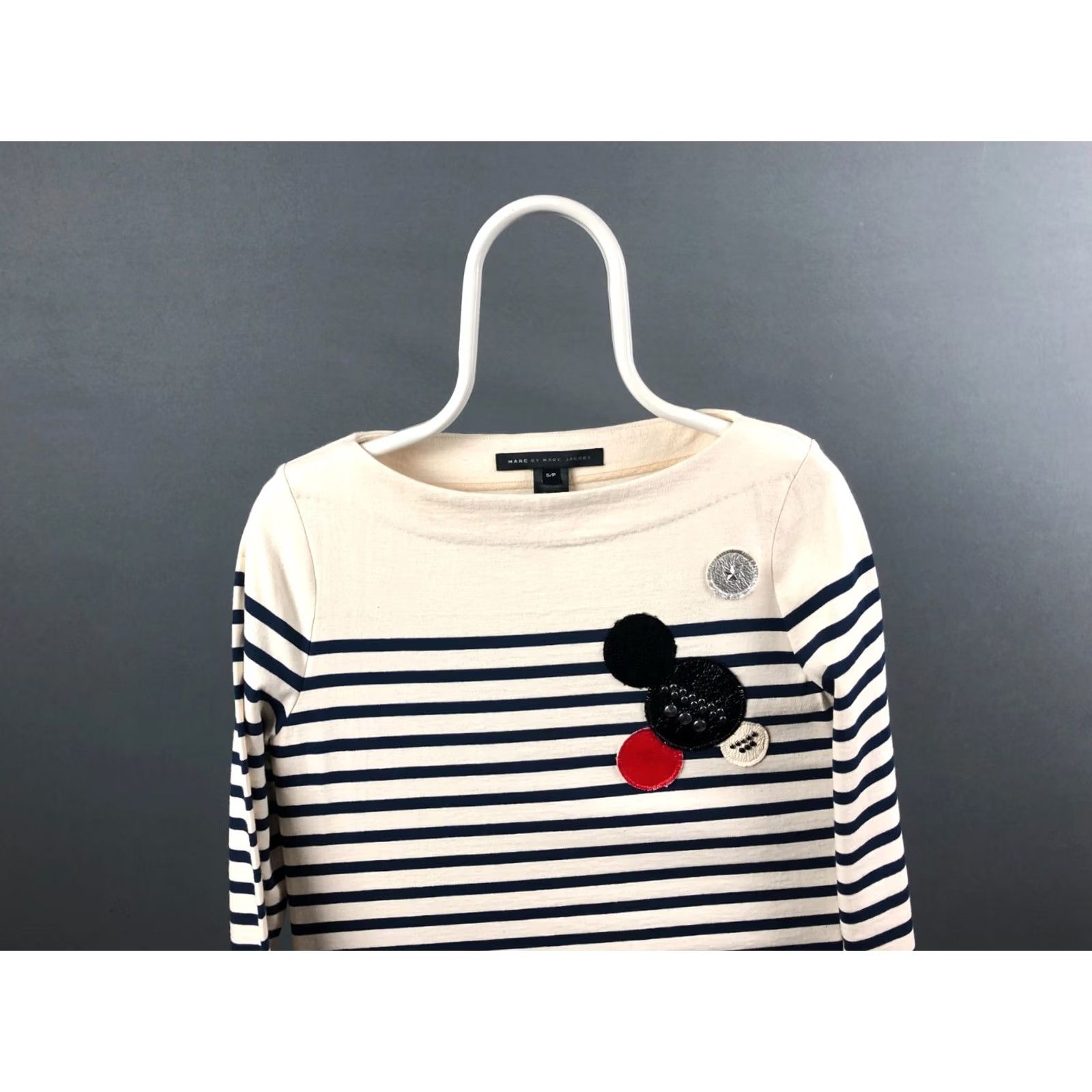 Marc by Marc Jacobs Marc by Marc Jacobs Mini Dress Size S Ivory Cotton Striped Casual Women's Size S / US 4 / IT 40 - 4 Thumbnail