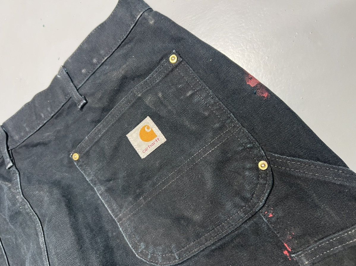 Carhartt Vintage Carhartt b01 BLK double knee workwear denim Size US 40 / EU 56 - 9 Thumbnail