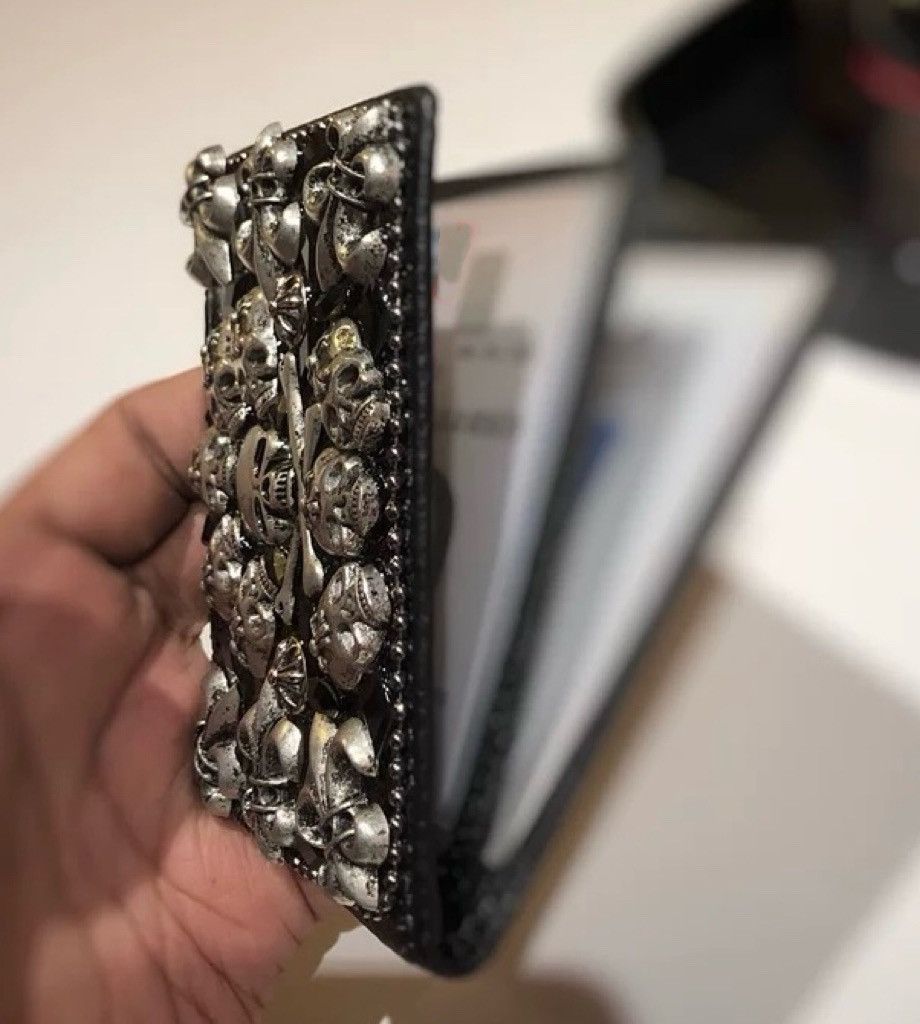Other × Vintage Retro punk skull skeleton leather card case holder wallet Size ONE SIZE - 3 Thumbnail