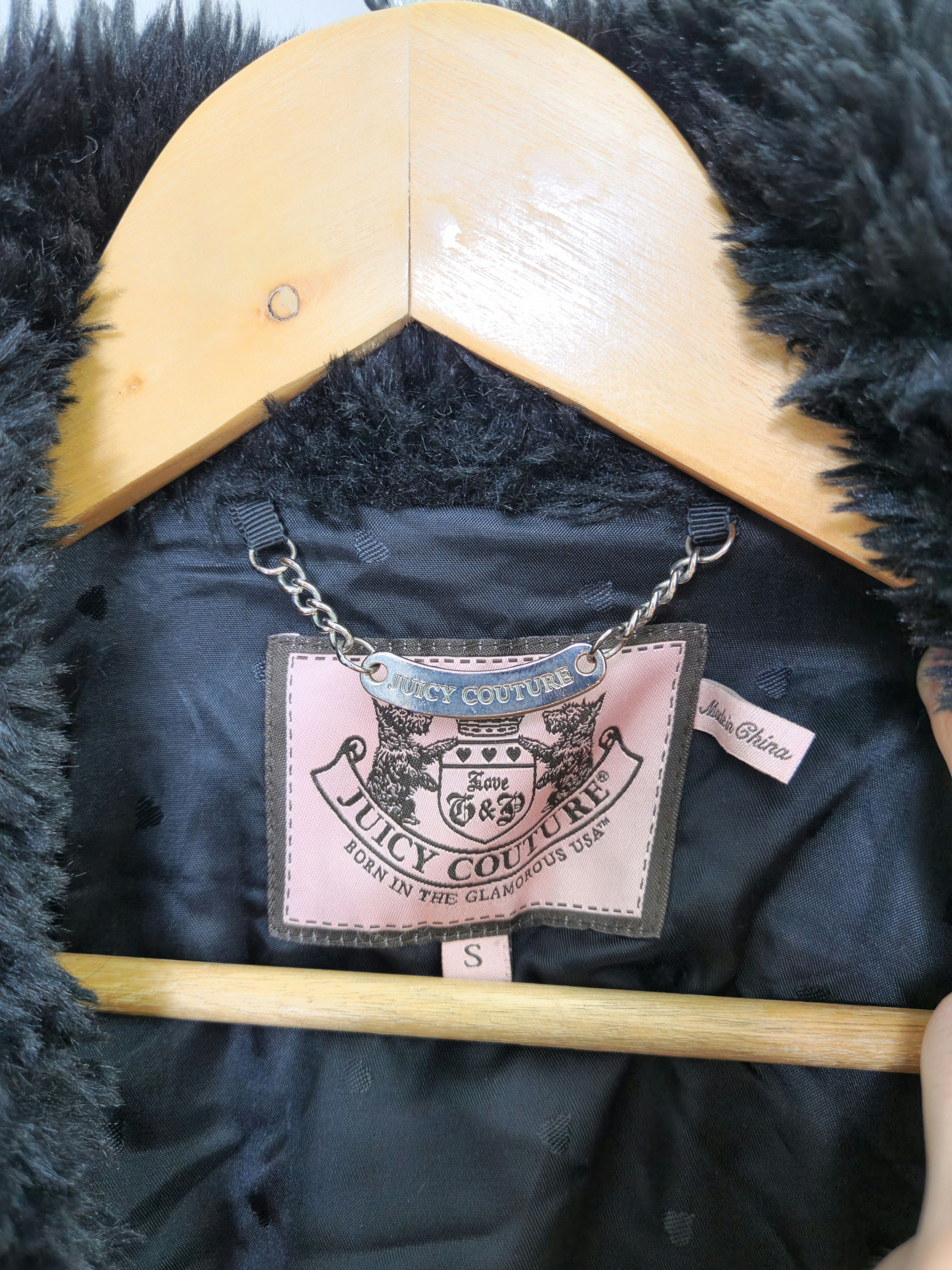 Juicy Couture Juicy Coutoure black fur teddy jacket button ups Size S / US 4 / IT 40 - 6 Thumbnail