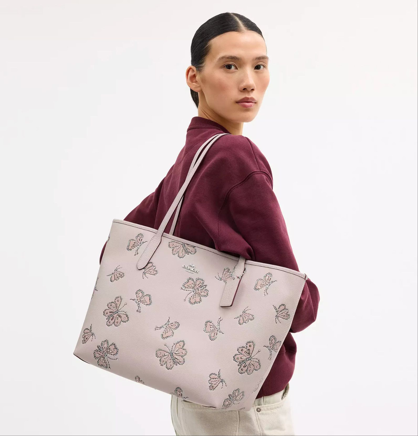 Coach City Tote Bag With Butterfly Print CCE93 Size ONE SIZE - 11 Thumbnail