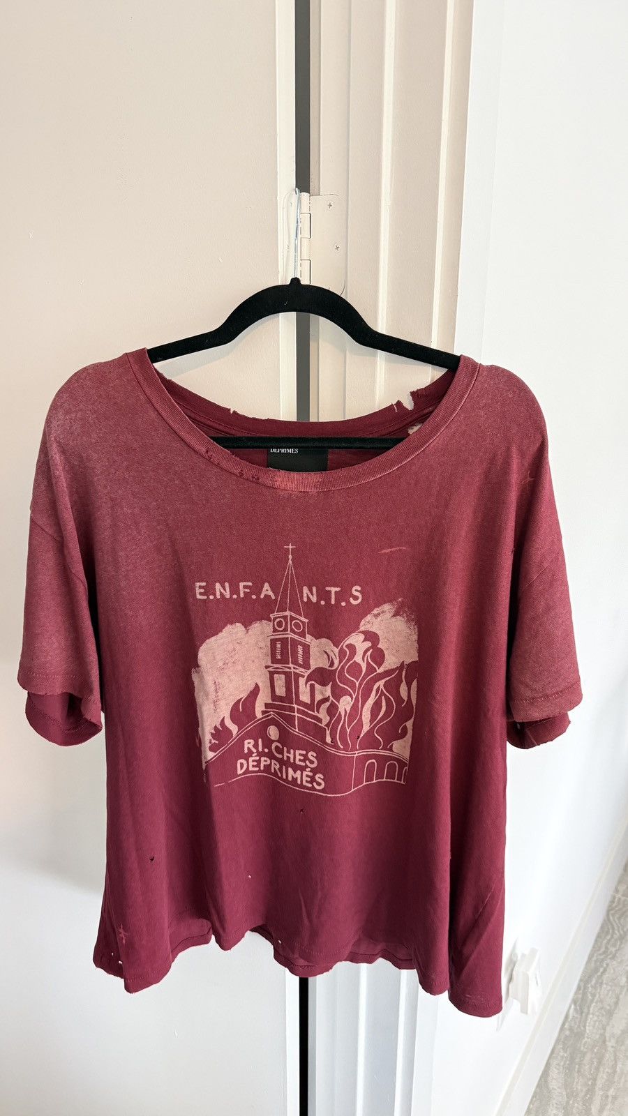 Enfants Riches Deprimes ERD Burning Church Tee Size US L / EU 52-54 / 3 - 1 Thumbnail
