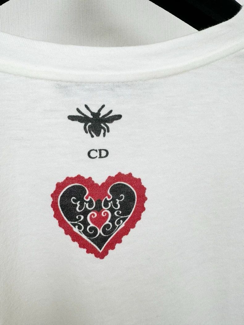 Dior Dior Heart Print Short Sleeve TShirt-2506 Size XS / US 0-2 / IT 36-38 - 6 Thumbnail
