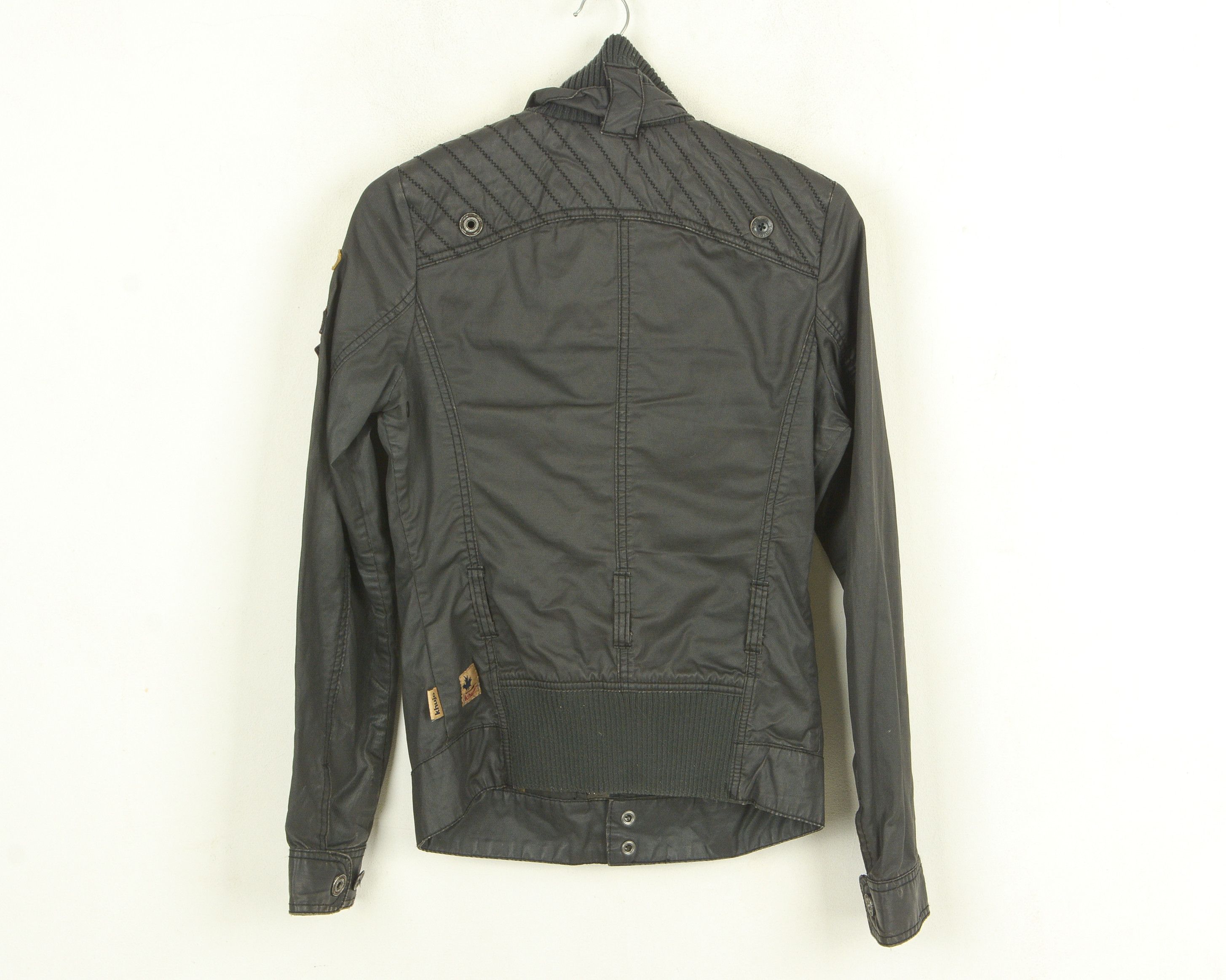 khujo Lissy Women S Jacket Waxed Cotton Field Motocycle Biker Size S / US 4 / IT 40 - 4 Thumbnail