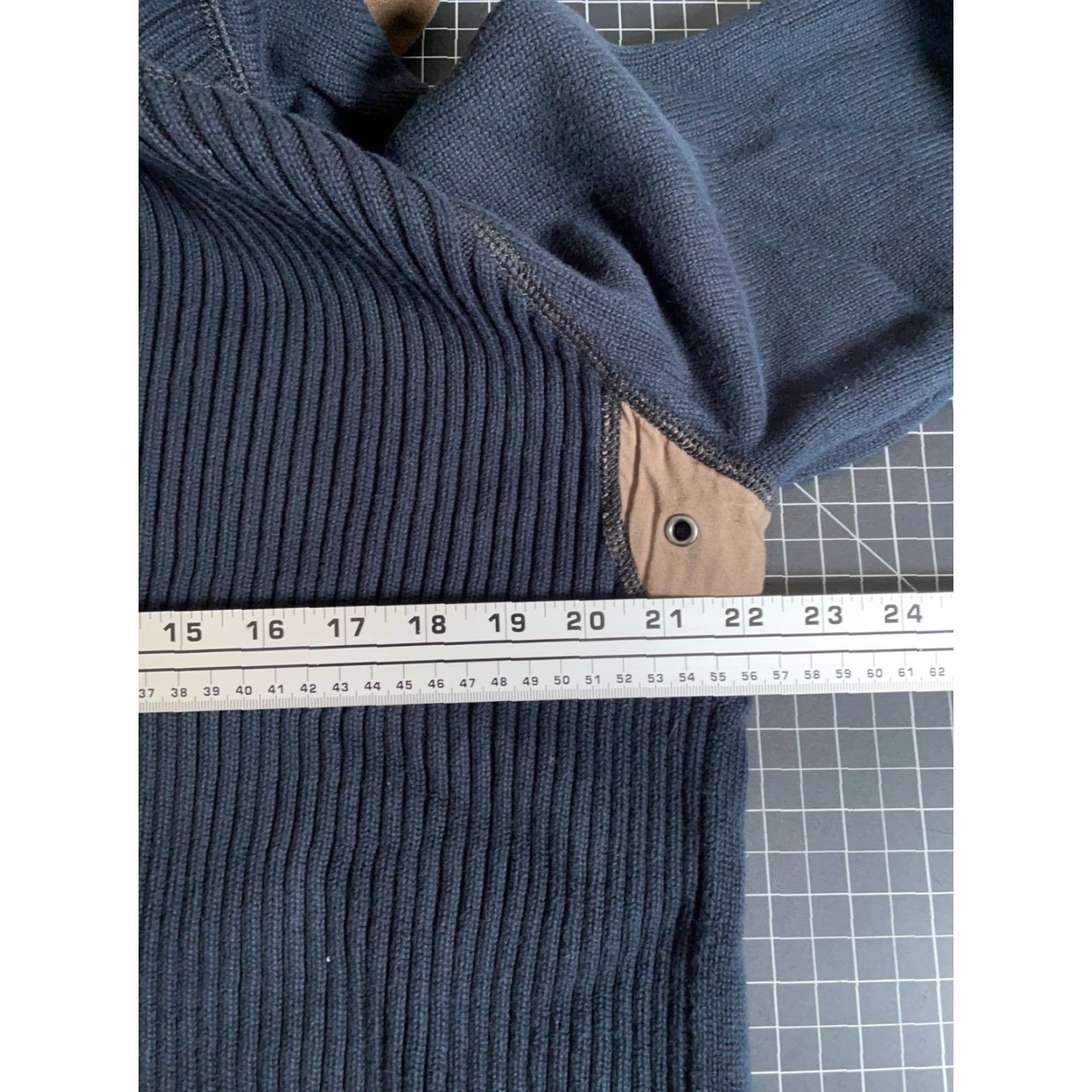 Carbon2Cobalt Carbon2Cobalt Hoodie 1/4 Zip Sweater Mens Large Dark Blue Cotton Knit Pullover Heavyweight Casual Vintage 90s Hipster Retro Mens Clothing Size US L / EU 52-54 / 3 - 5 Thumbnail