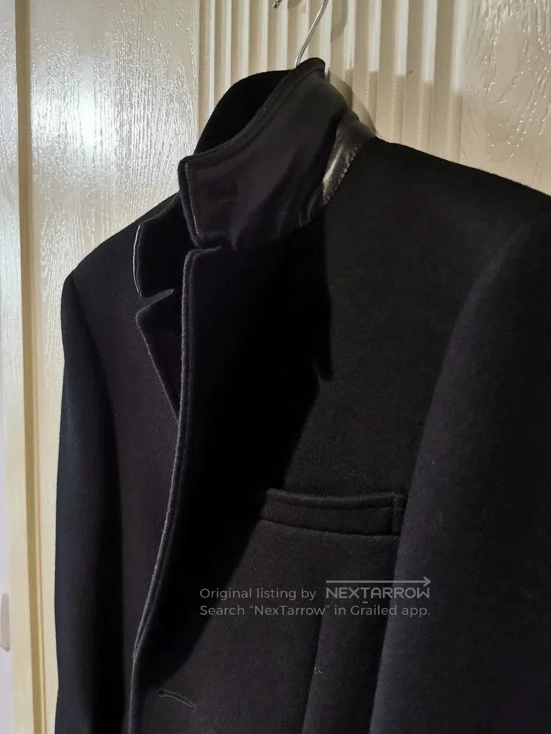 Saint Laurent Paris SAINT LAURENT Genuine Leather Trim Coat. Size US S / EU 44-46 / 1 - 1 Thumbnail