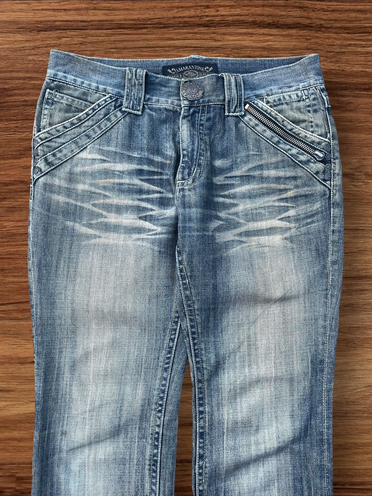 Japanese Brand Vintage Japanese Brand Red Pepper Mud Max Washed Flare Jeans Size US 34 / EU 50 - 3 Thumbnail