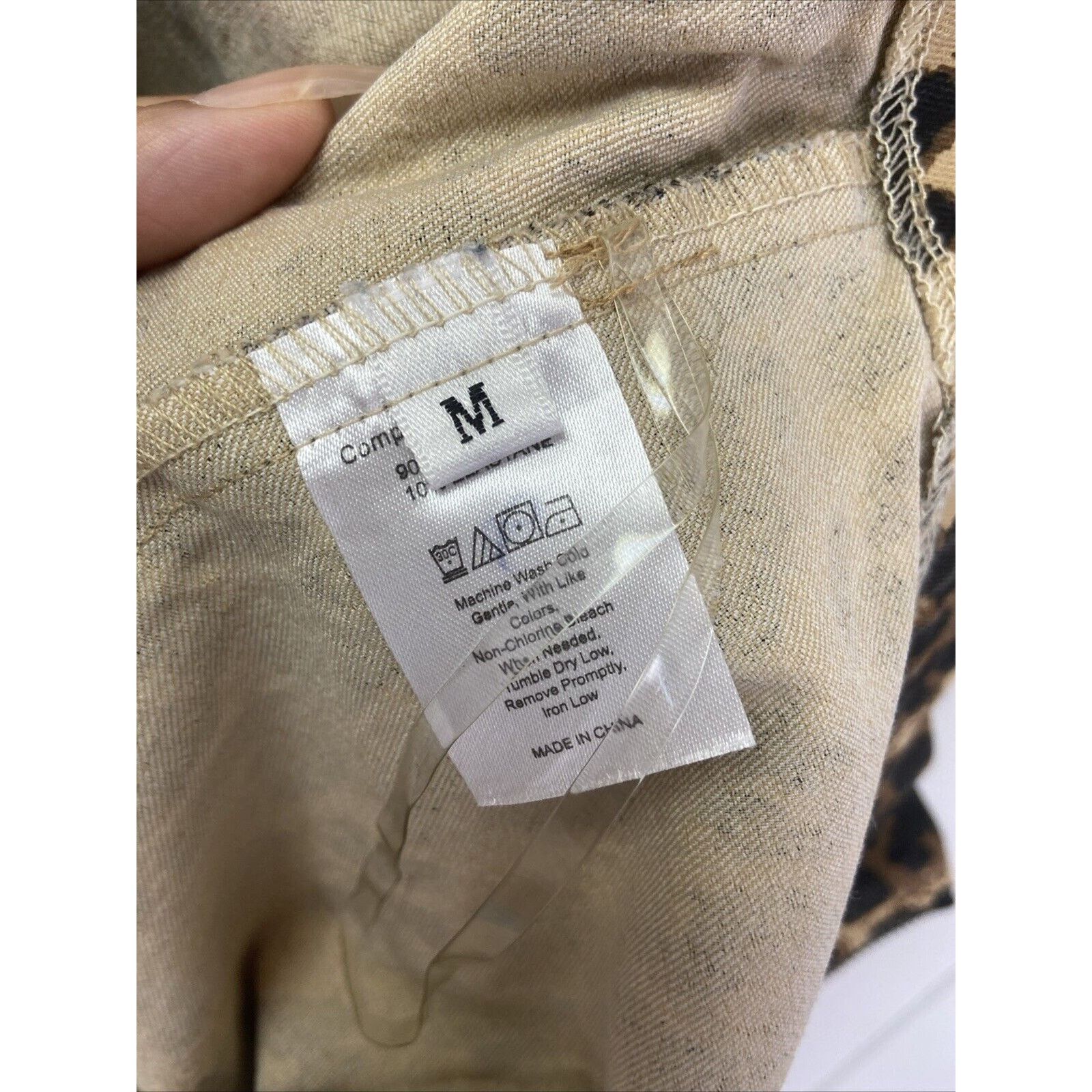 Vintage Cheetah Leopard Zip Front Ladies Size Medium Mini Skirt Size 26" / US 2 / IT 38 - 4 Thumbnail