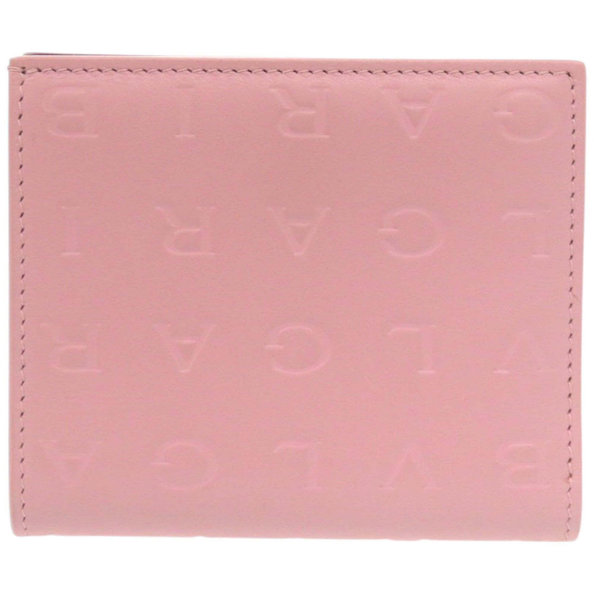 Bvlgari Unused Bvlgari Infinitum Logomania Calfskin Pink Bi-fold Wallet 1306BVLGARI Size ONE SIZE - 1 Thumbnail