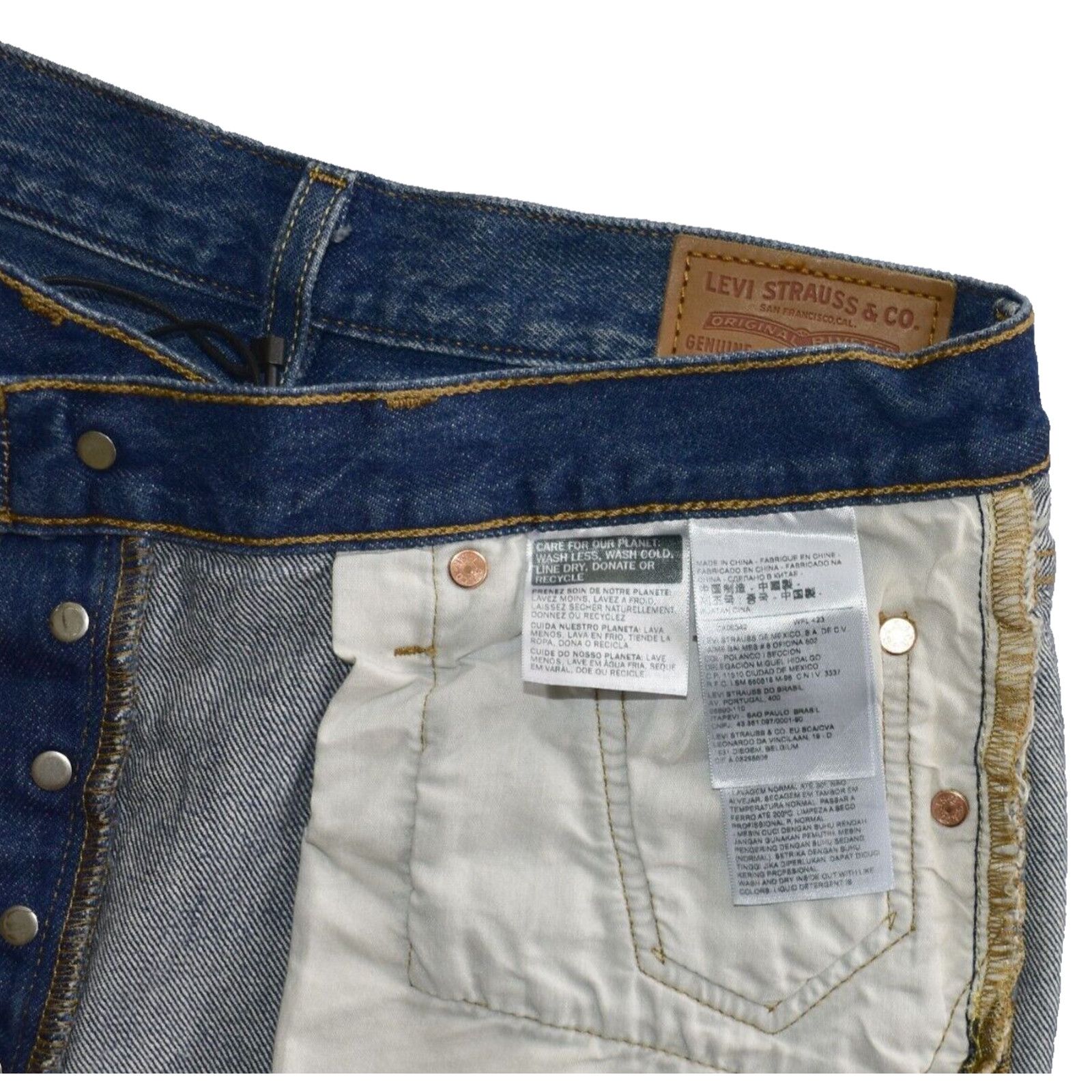 Levi's NWT LEVI STRAUSS 501 Original Cropped Jeans Size 29x28 $98 Size 29" - 5 Thumbnail