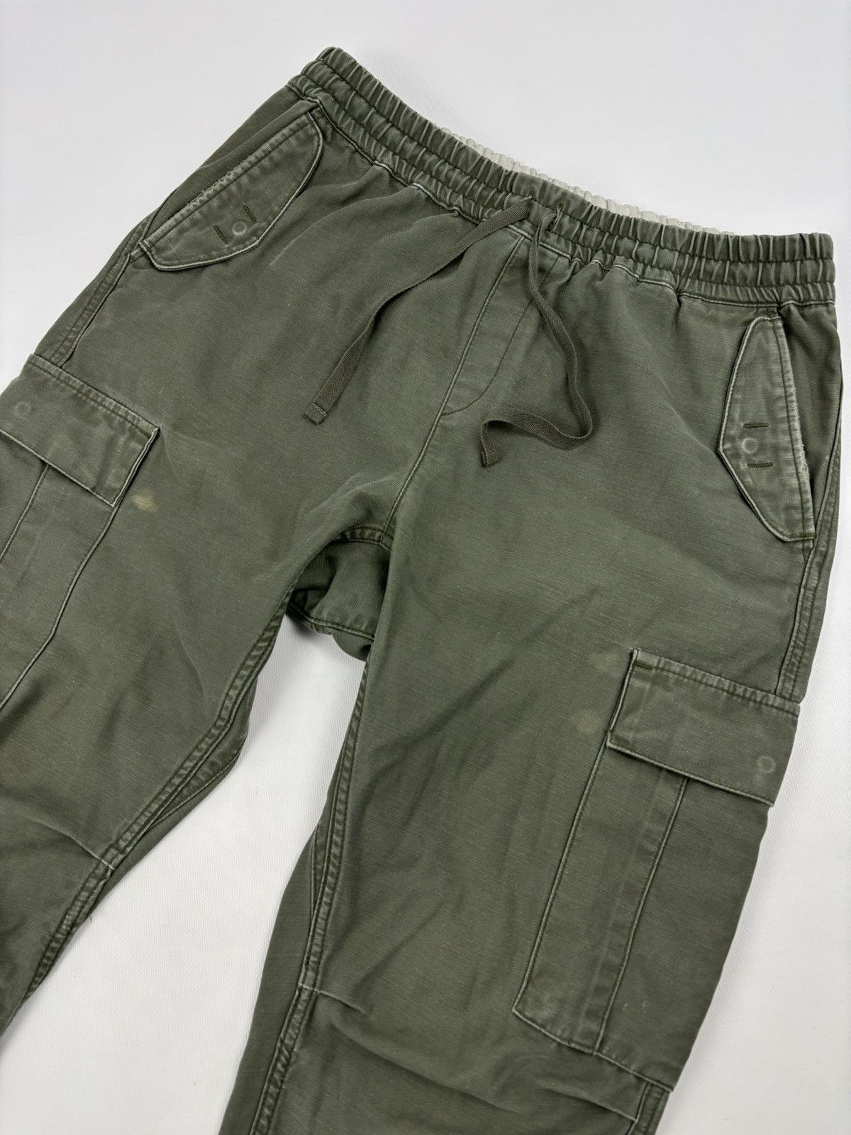 Carhartt × Carhartt Wip × Vintage VTG CARHARTT WIP CAMPER Khaki Cargo Pocket Military Work Trousers Utility Pants Size US 32 / EU 48 - 10 Thumbnail