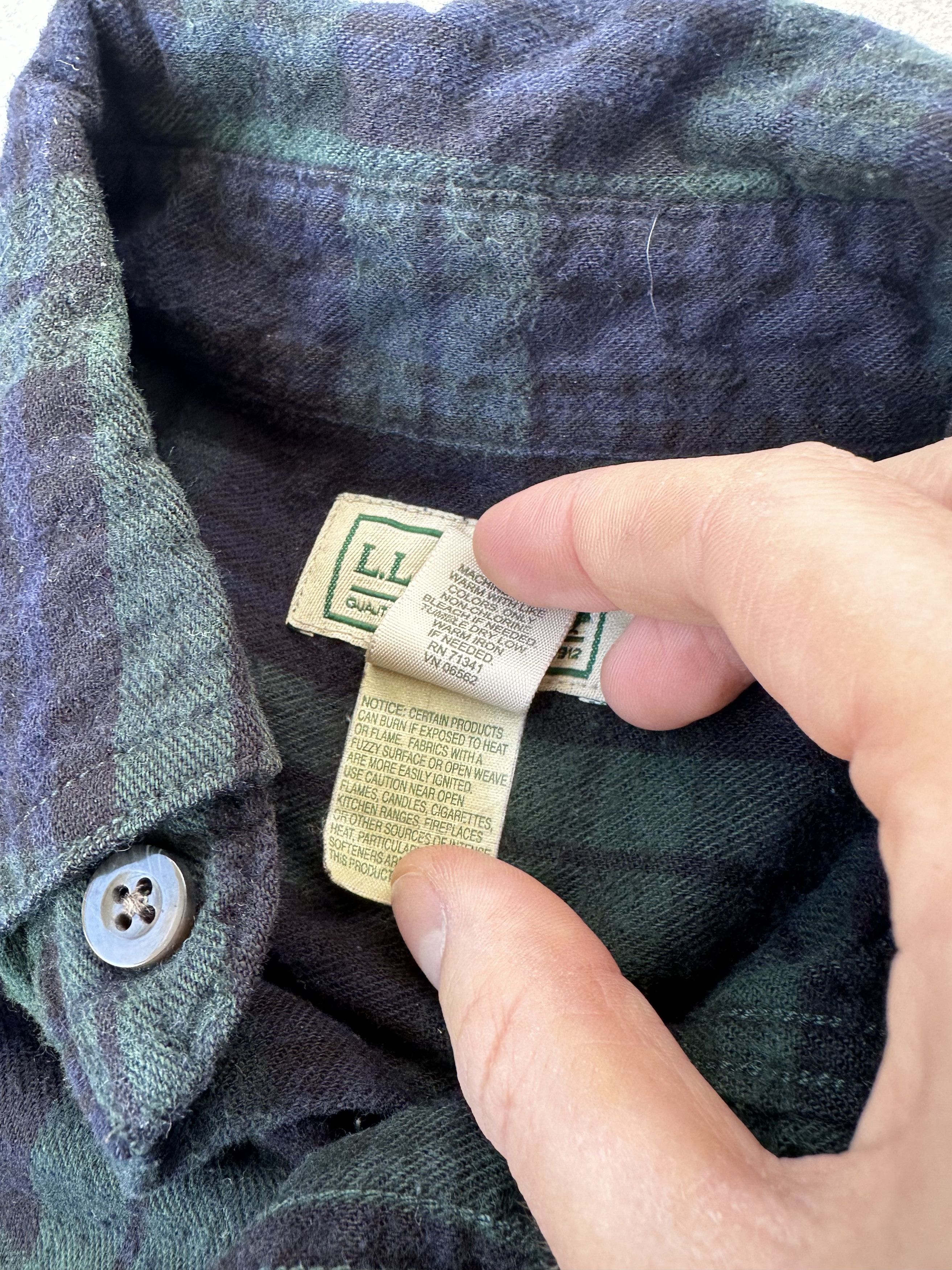L.L. Bean L.L Bean flanel shirt button up tartan Size US M / EU 48-50 / 2 - 7 Thumbnail