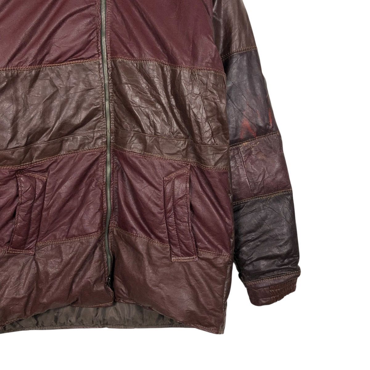 Japanese Brand 🔥VINTAGE BIKER LEATHER JACKET BERMANS ISSEY MIYAKE Size US M / EU 48-50 / 2 - 7 Thumbnail