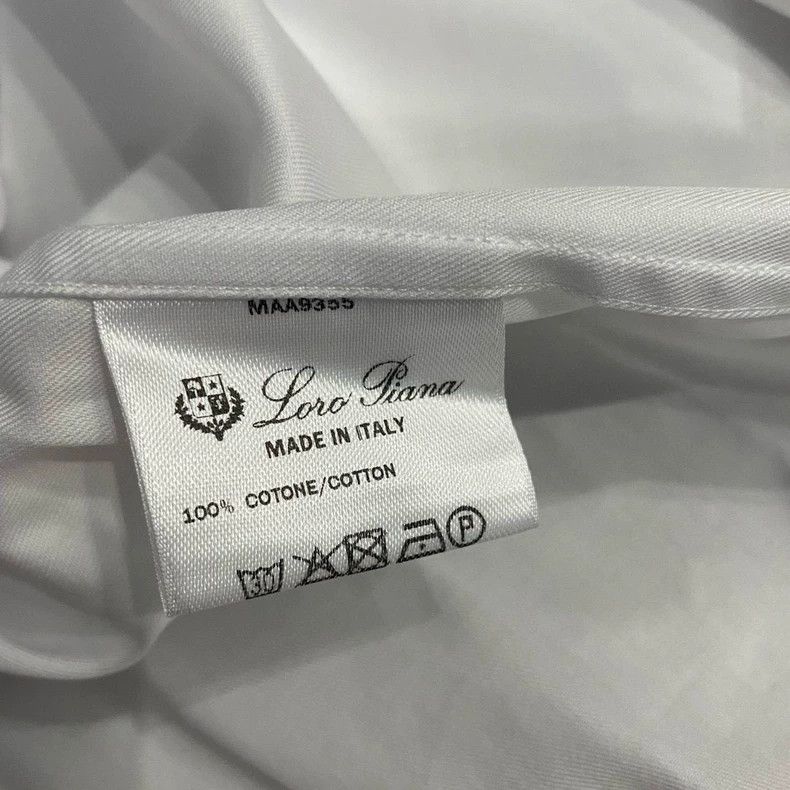 Loro Piana LORO PIANA size38 Classic white men's shirts 100% cotton Size US XXS / EU 40 - 7 Thumbnail