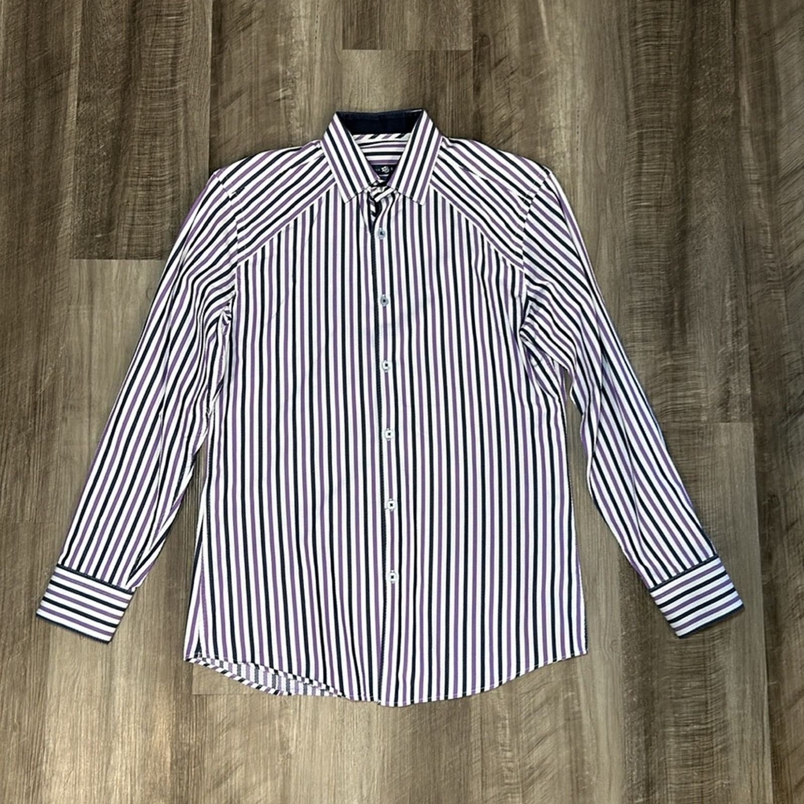 Stone Rose Stone Rose Black Rivet Collection Long Sleeve Button - 1 Size US S / EU 44-46 / 1 - 2 Thumbnail